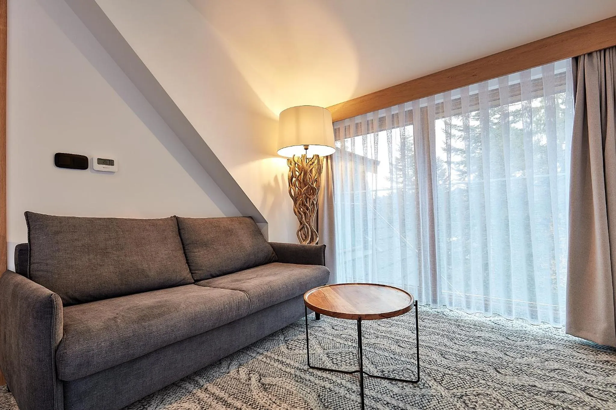 Seating area in Tatra Square Apartments