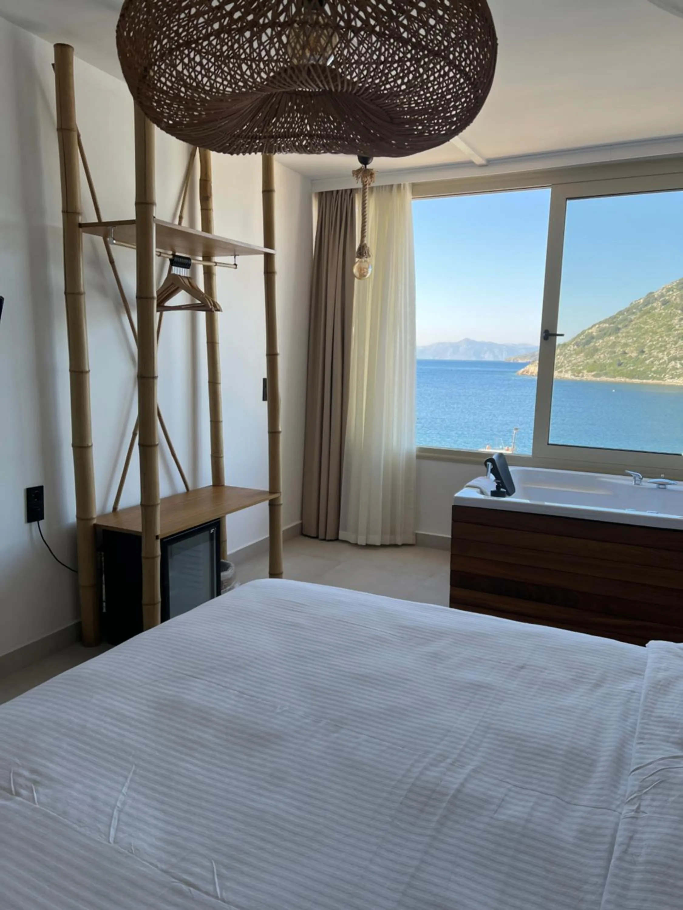 Bed in Liman Hotel Gümüslük - Adult Only