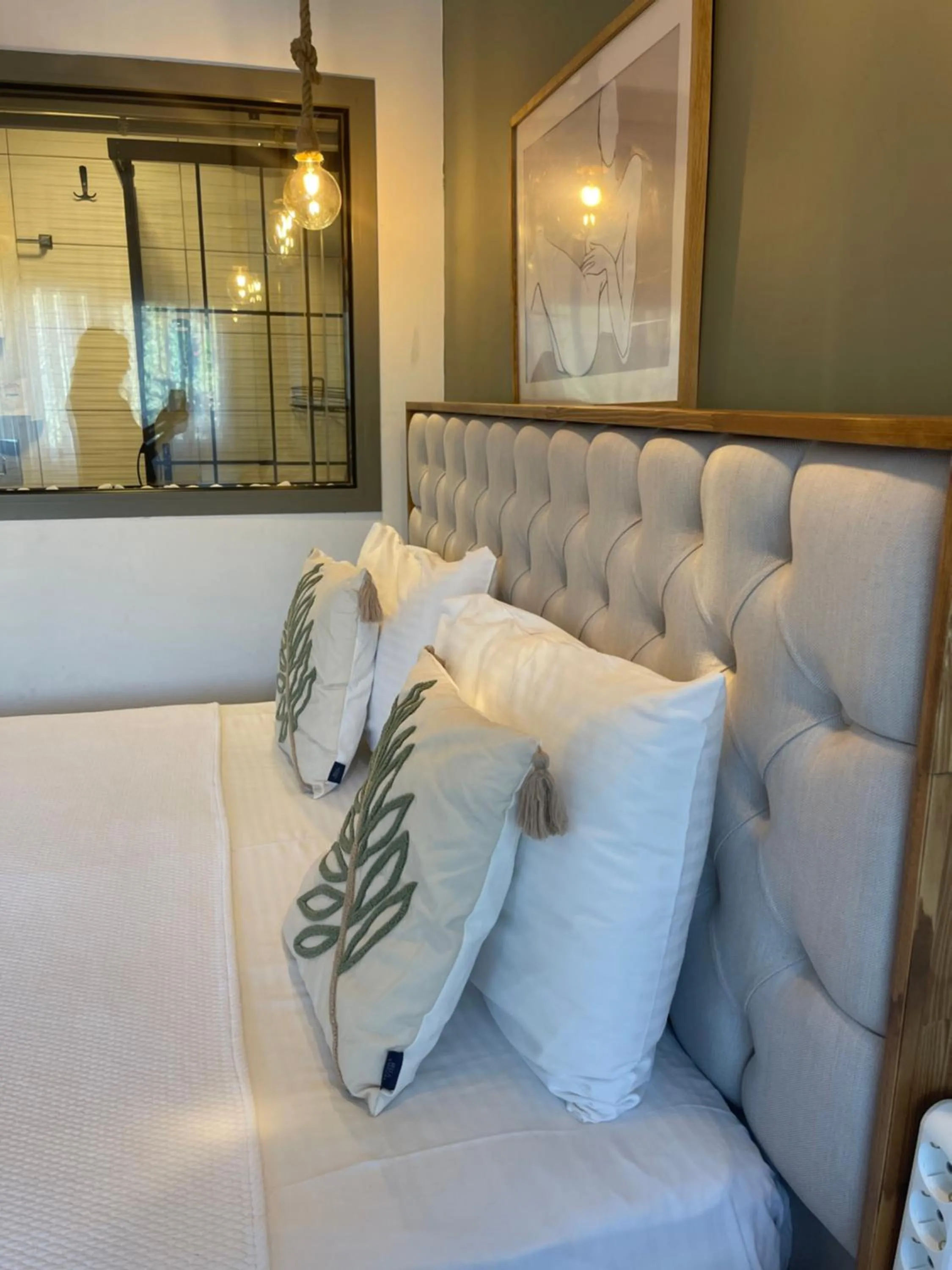 Bed in Liman Hotel Gümüslük - Adult Only