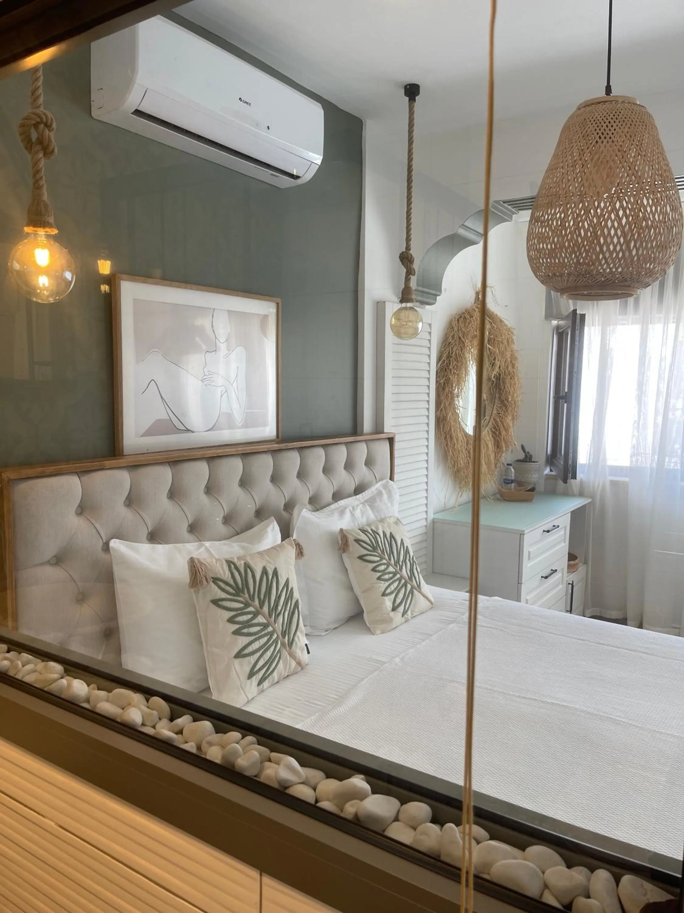 Bed in Liman Hotel Gümüslük - Adult Only