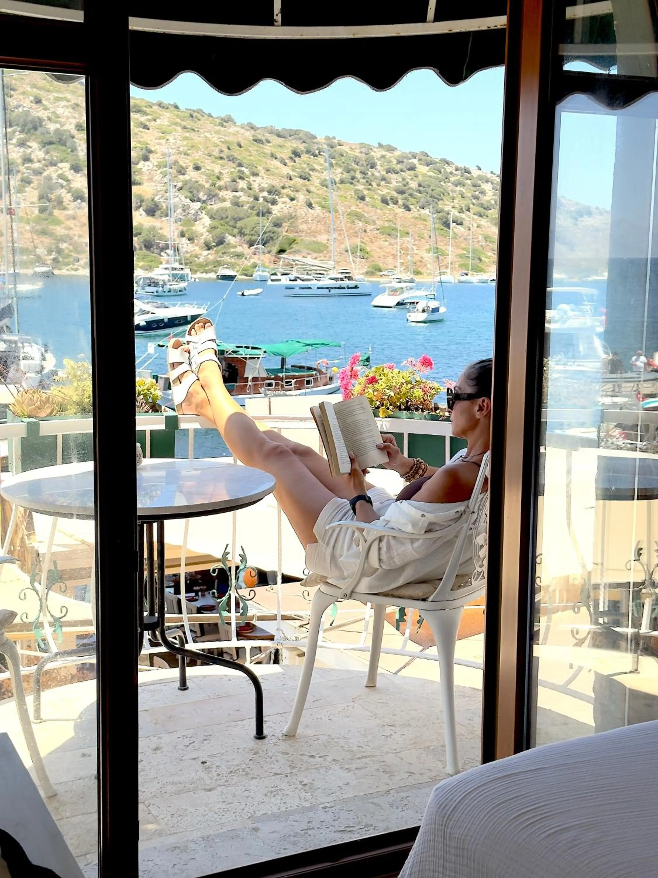 Balcony/Terrace in Liman Hotel Gümüslük - Adult Only