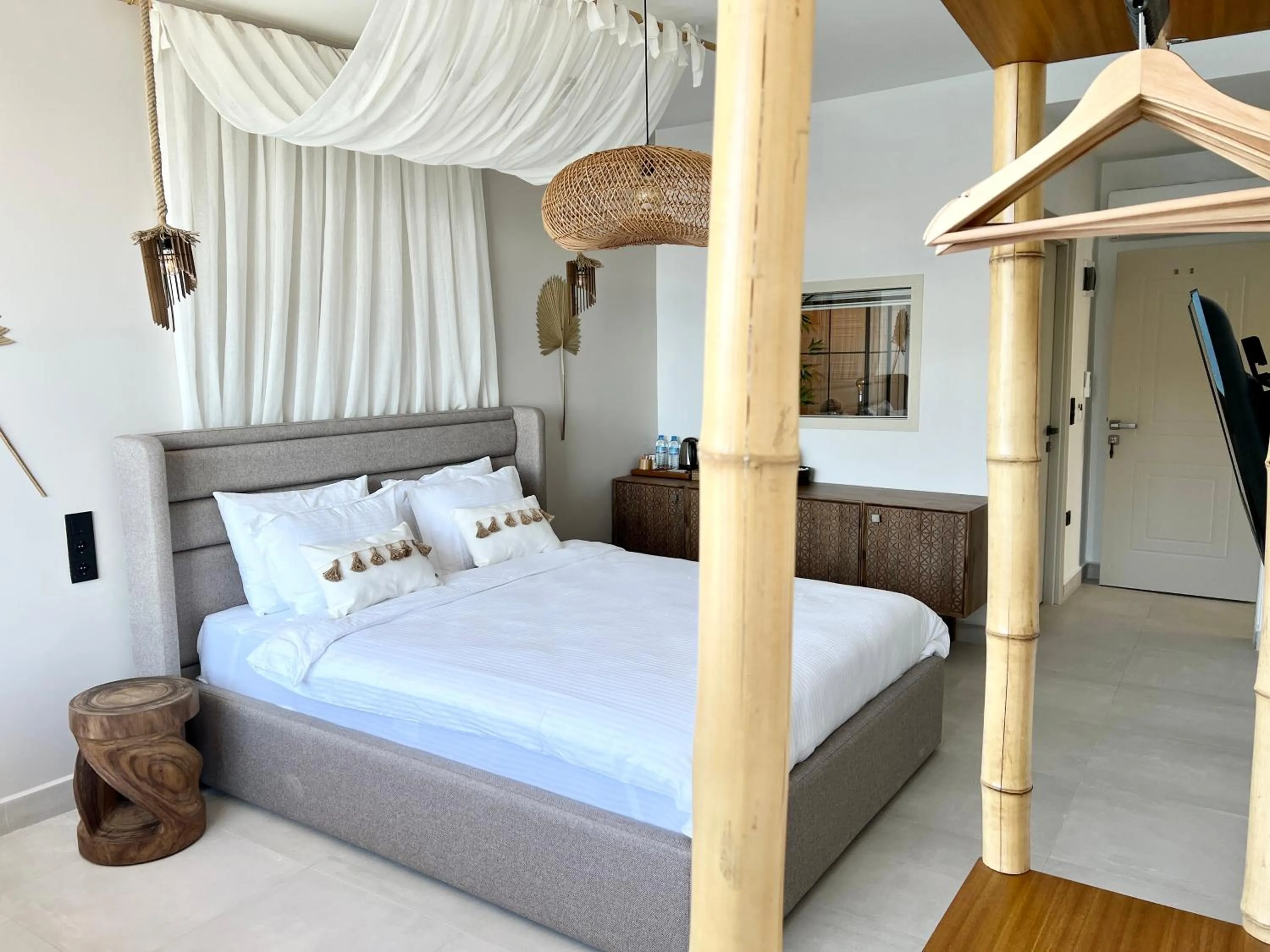 Bed in Liman Hotel Gümüslük - Adult Only