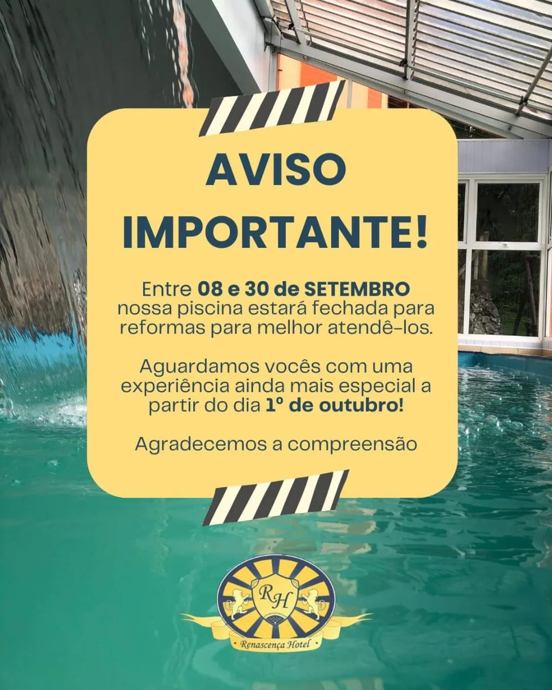 Swimming pool in Hotel Renascença