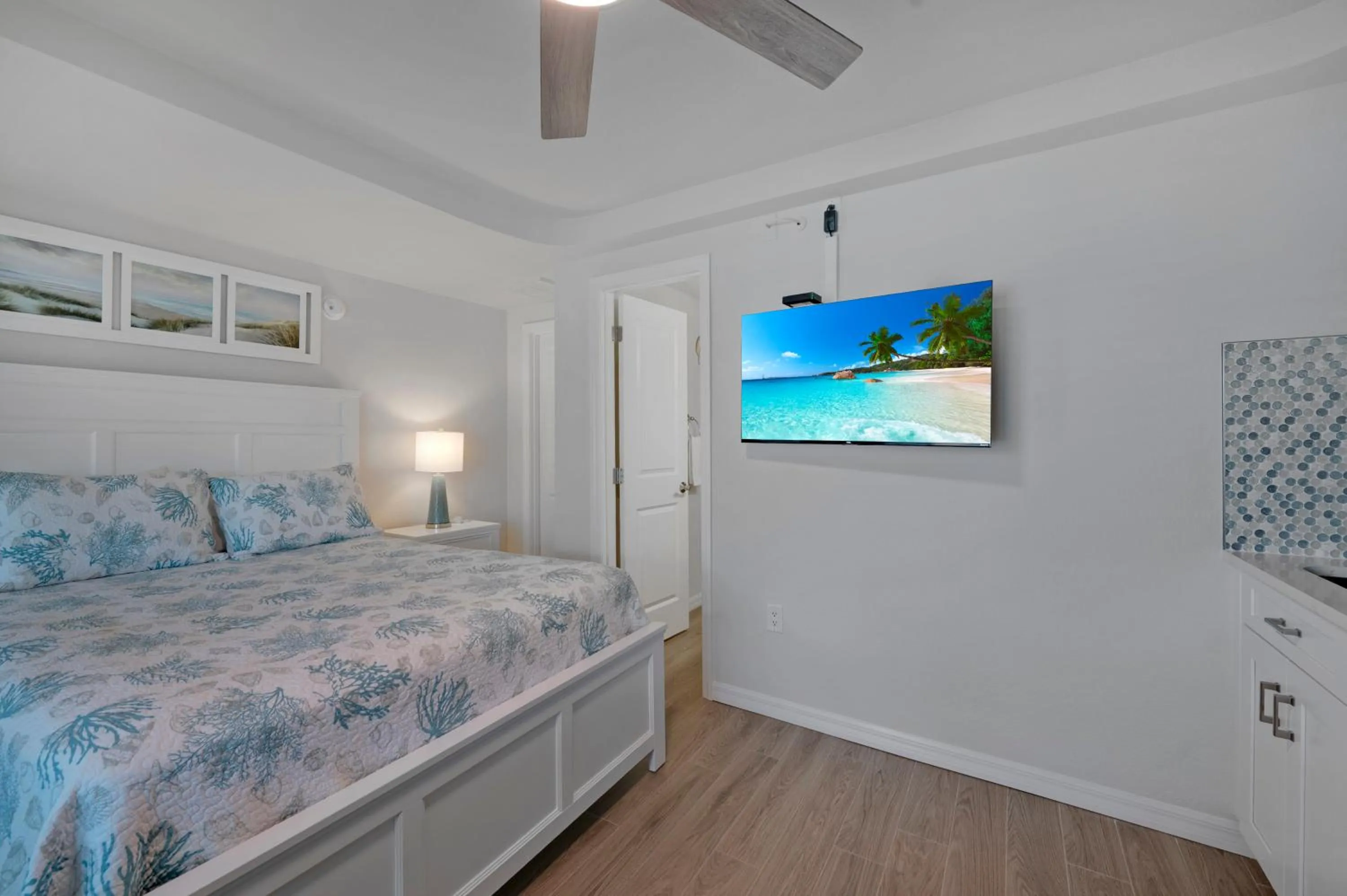 Bed in A Beach Retreat on Casey Key