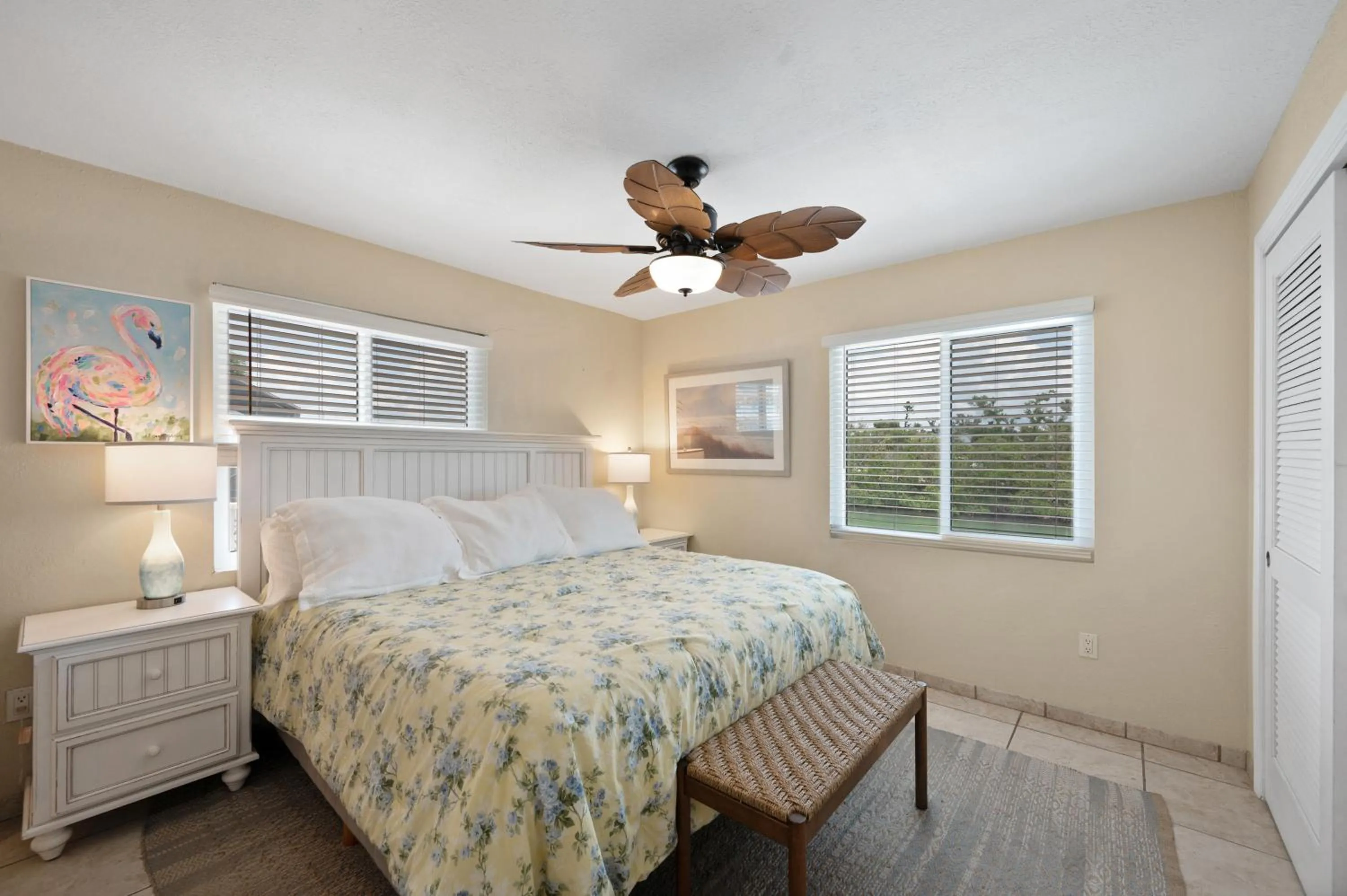 Bed in A Beach Retreat on Casey Key