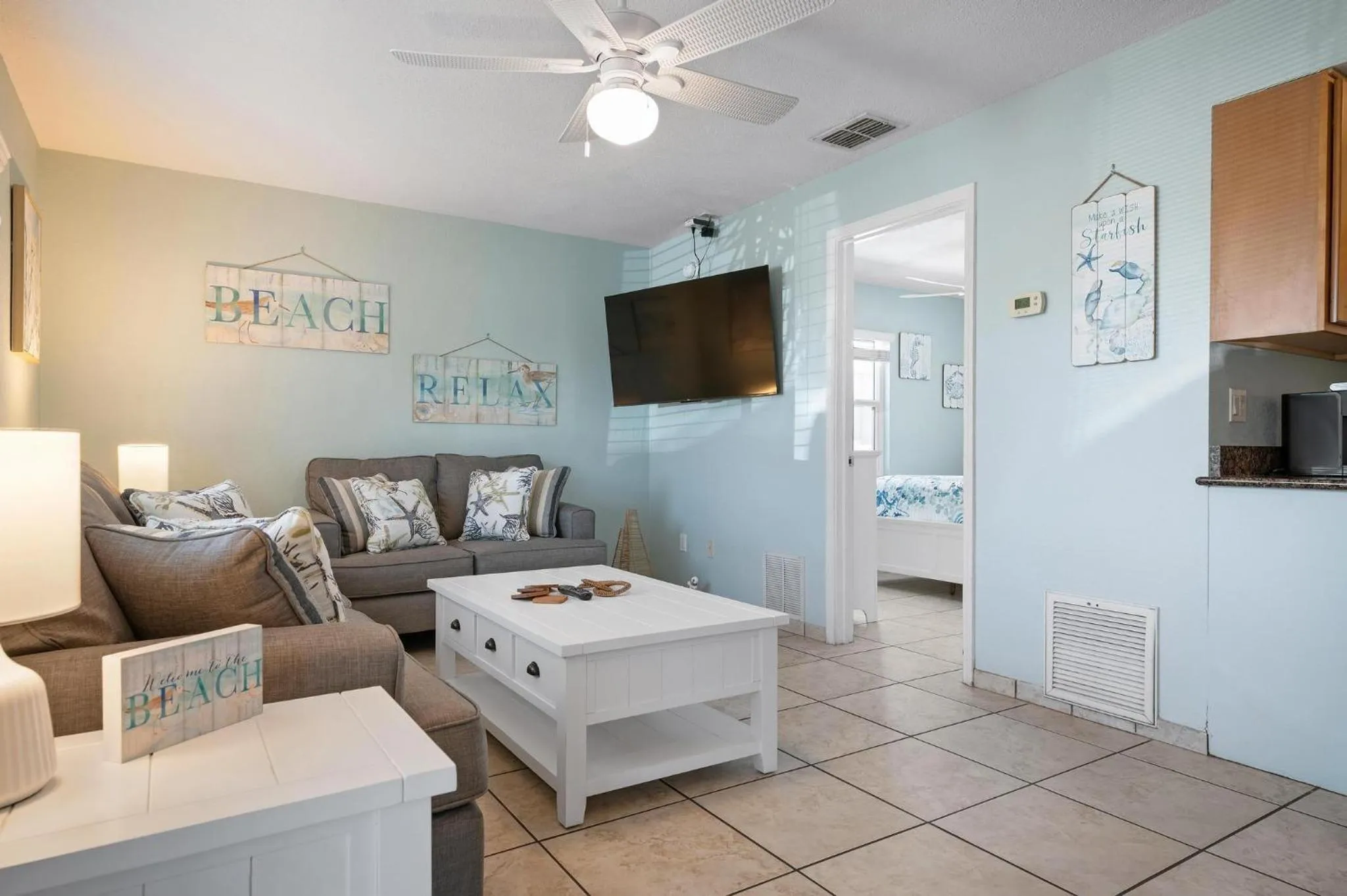 Bed in A Beach Retreat on Casey Key