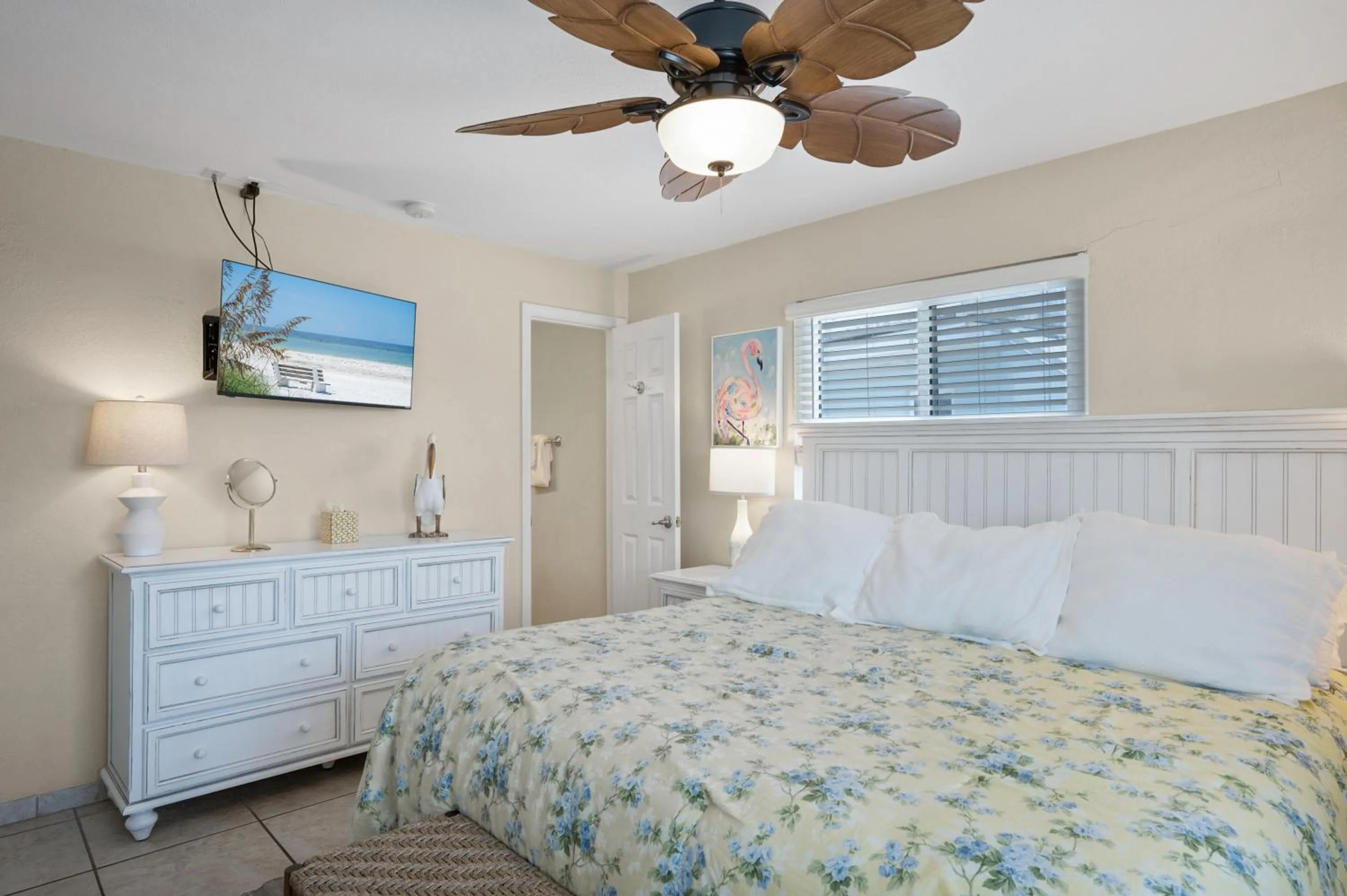 Bed in A Beach Retreat on Casey Key