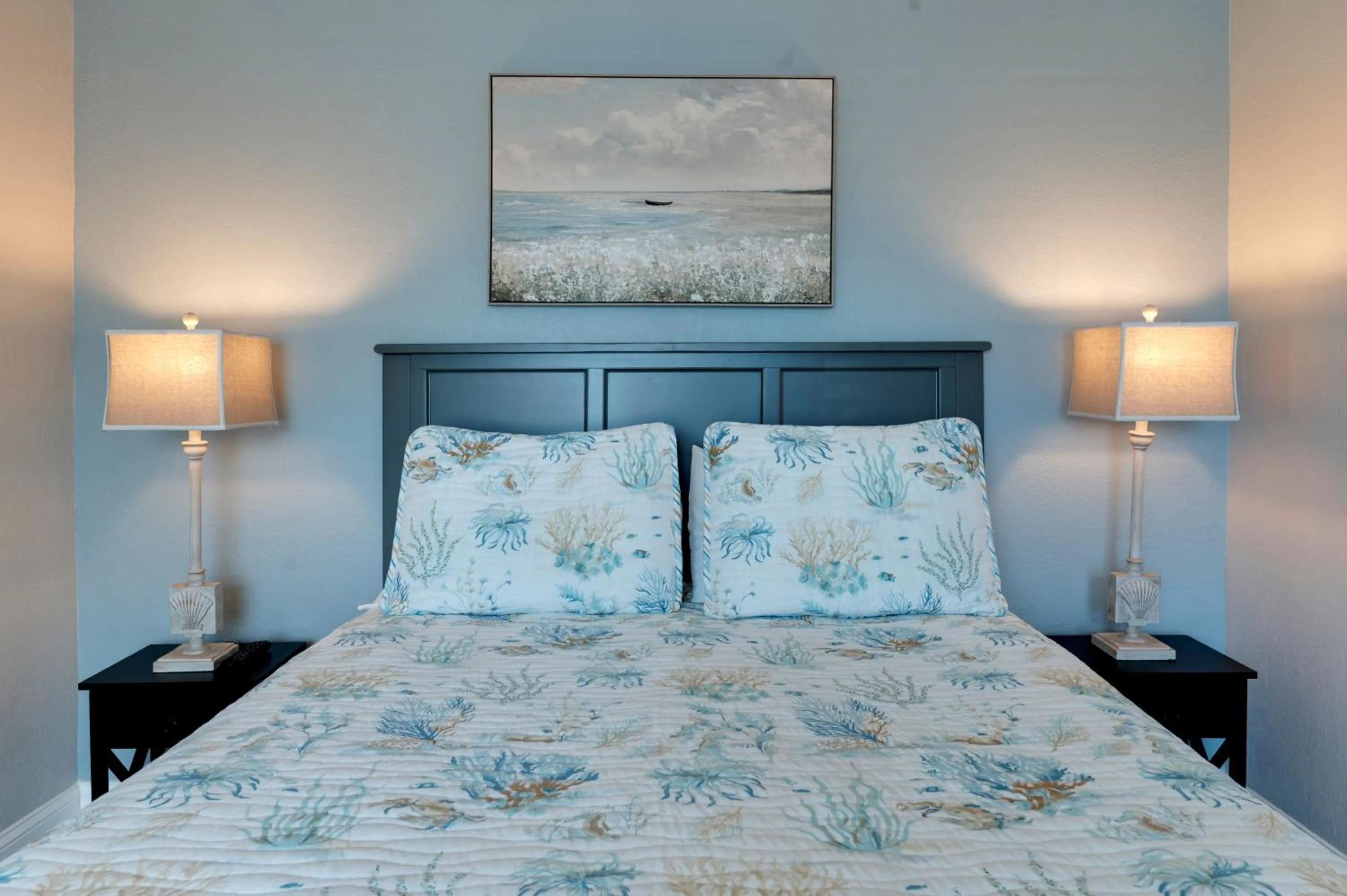 Bed in A Beach Retreat on Casey Key