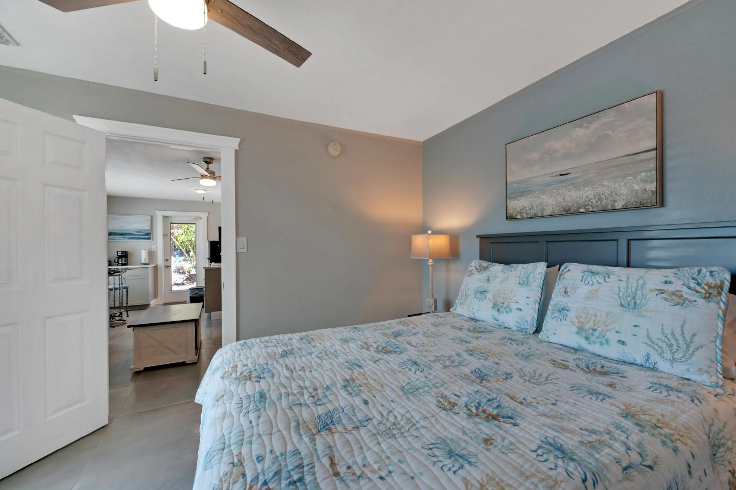 Bed in A Beach Retreat on Casey Key