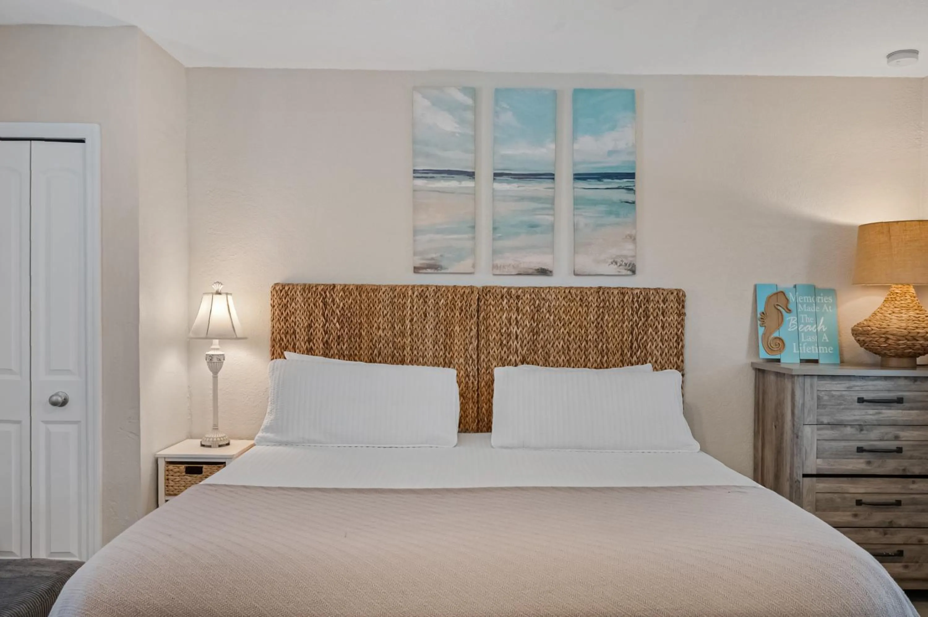 Bed in A Beach Retreat on Casey Key