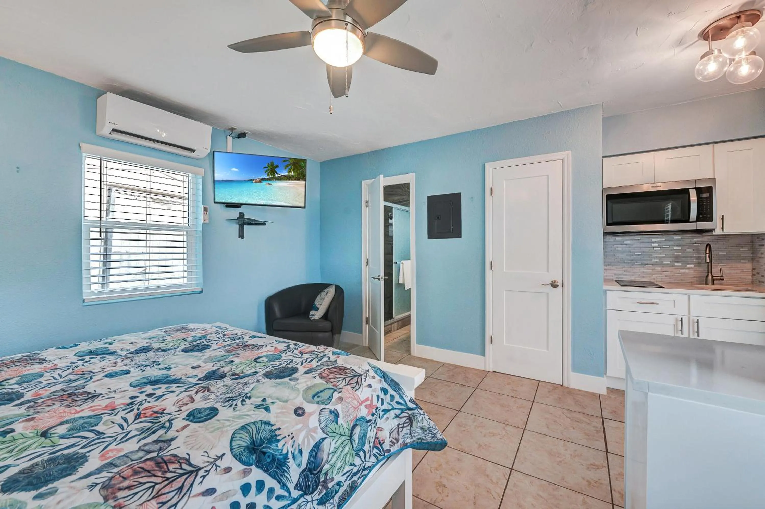 Bed in A Beach Retreat on Casey Key