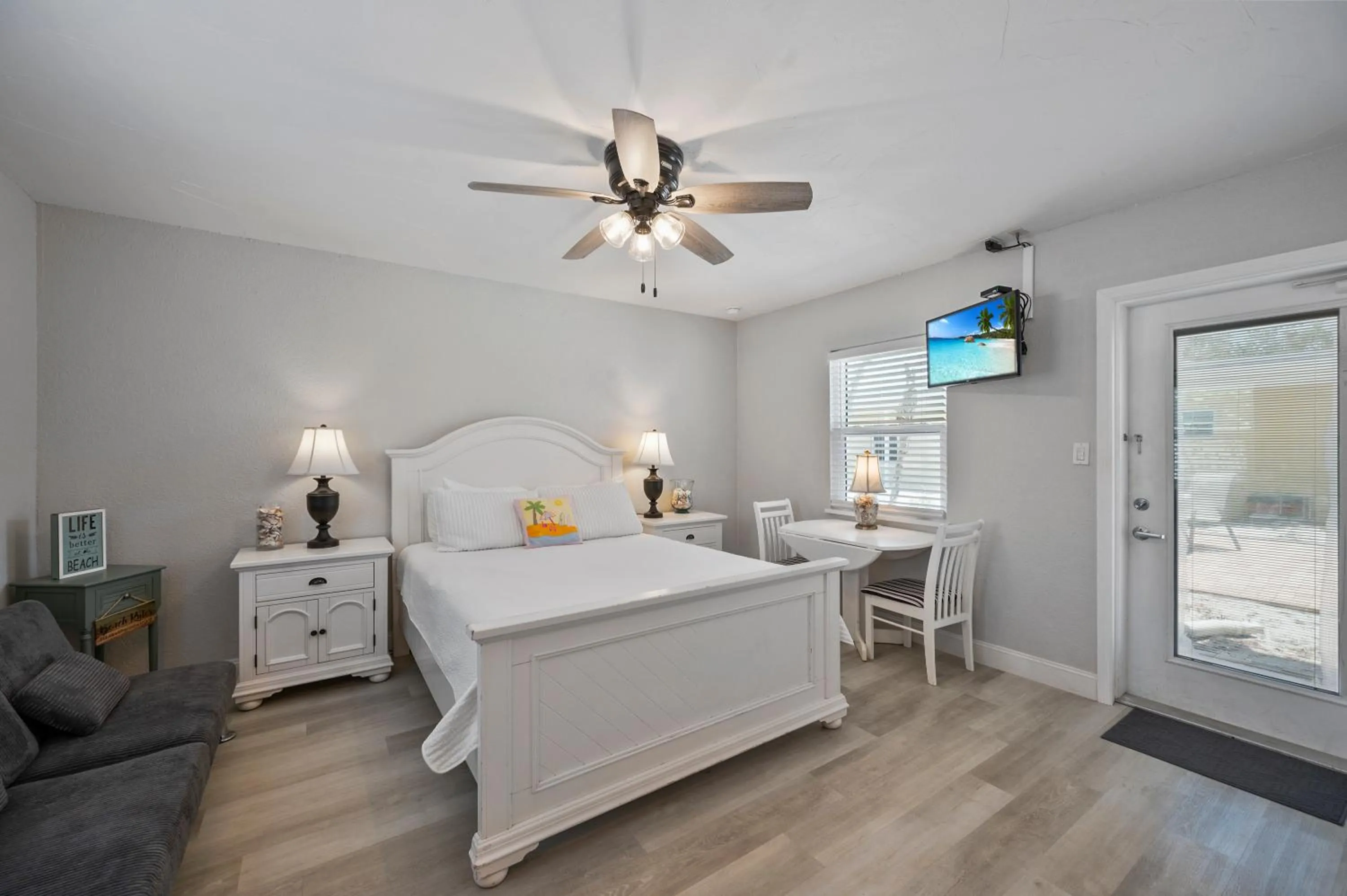 Bed in A Beach Retreat on Casey Key