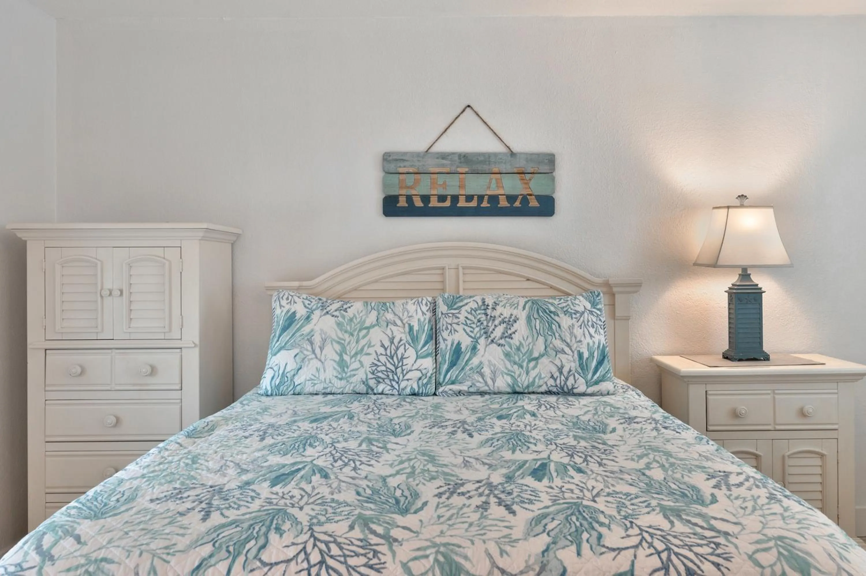 Bed in A Beach Retreat on Casey Key