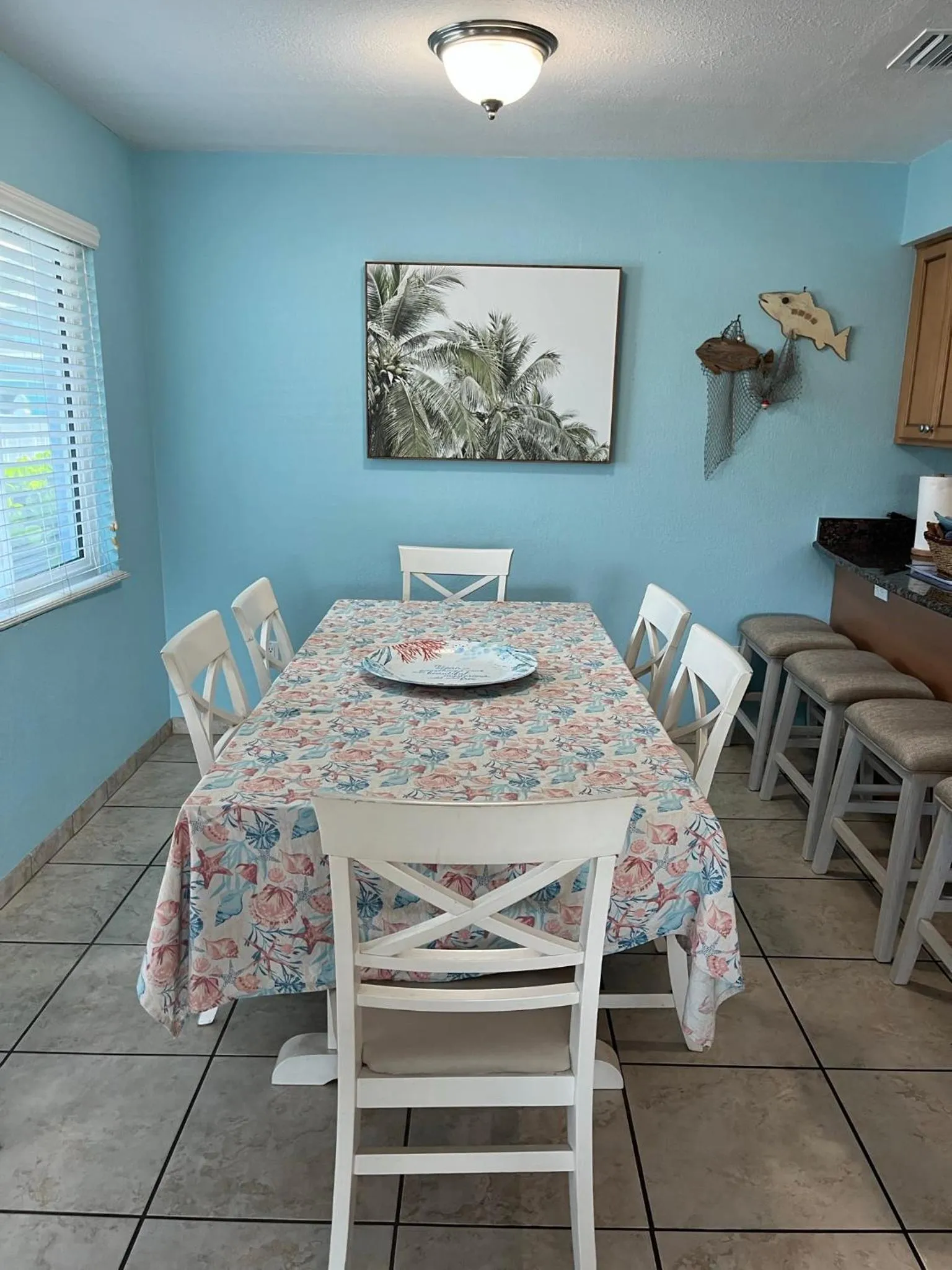 Dining area in A Beach Retreat on Casey Key