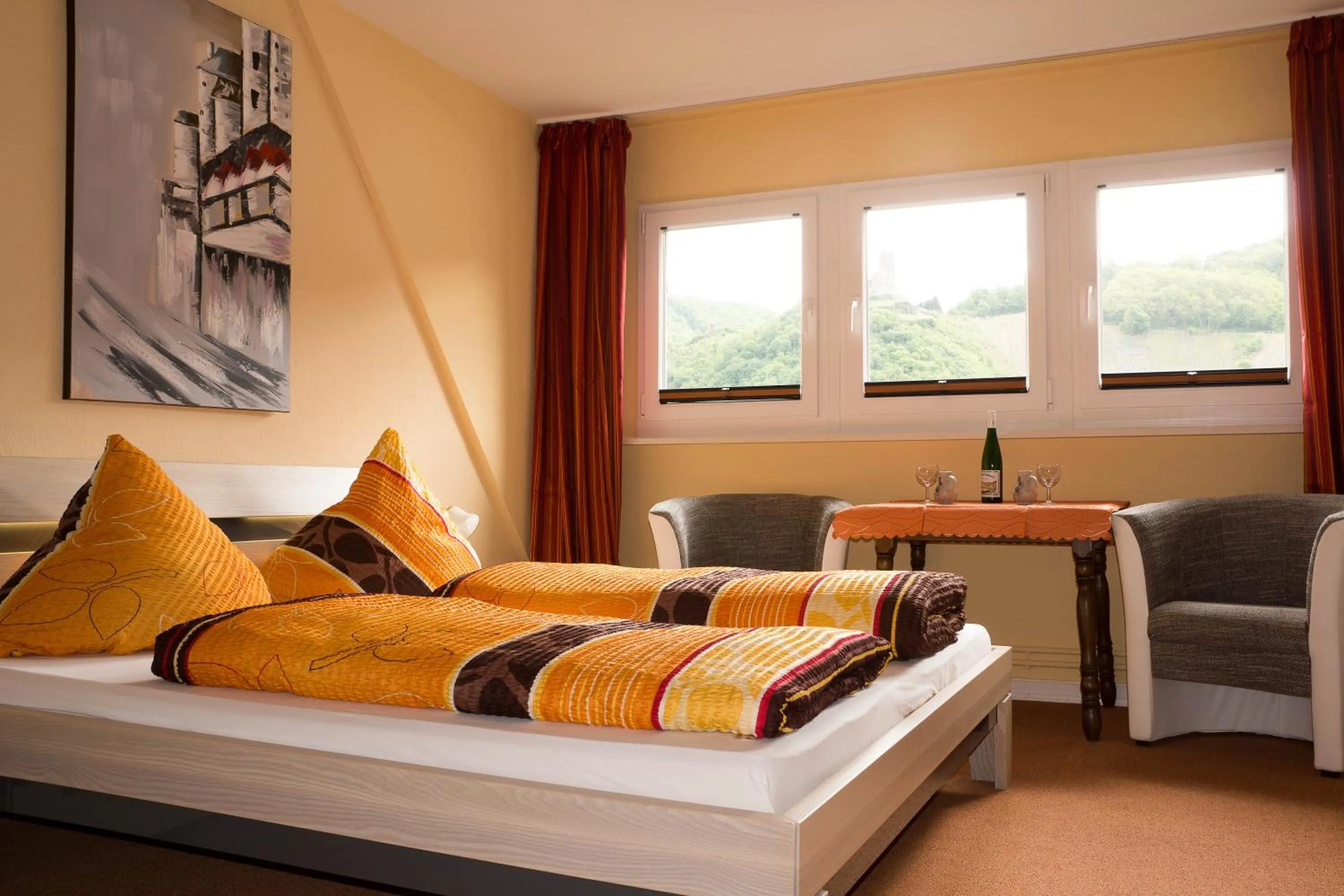 Bed in Hotel Arns