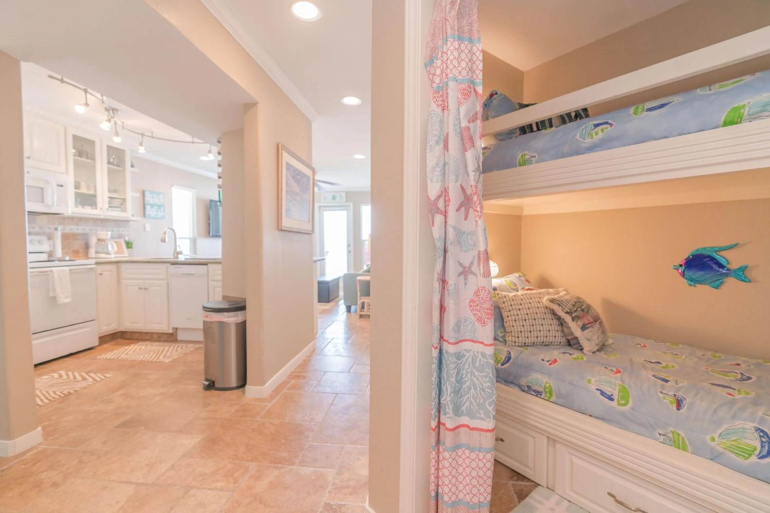 bunk bed in Steps to Pool and BeachAmazing Views from Two Balconies