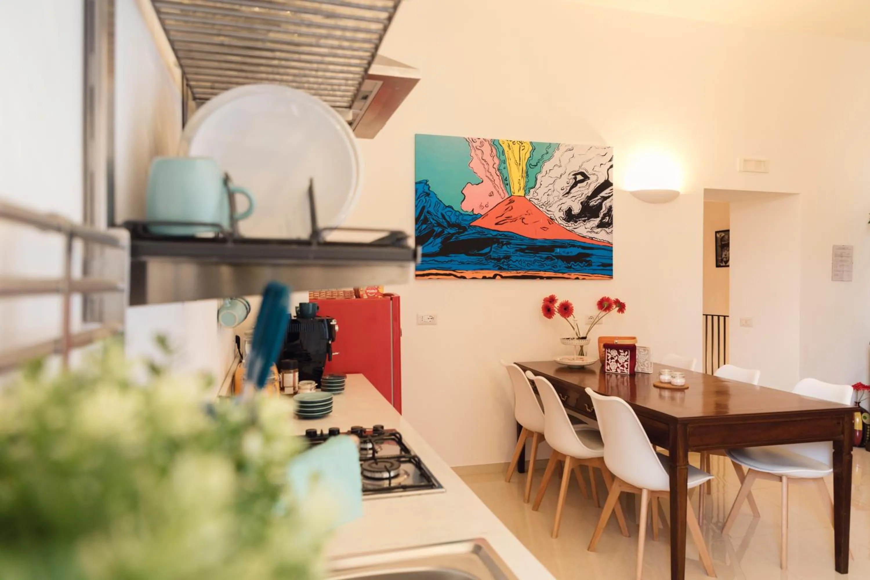 Kitchen or kitchenette in Relais CuoreNapoletano