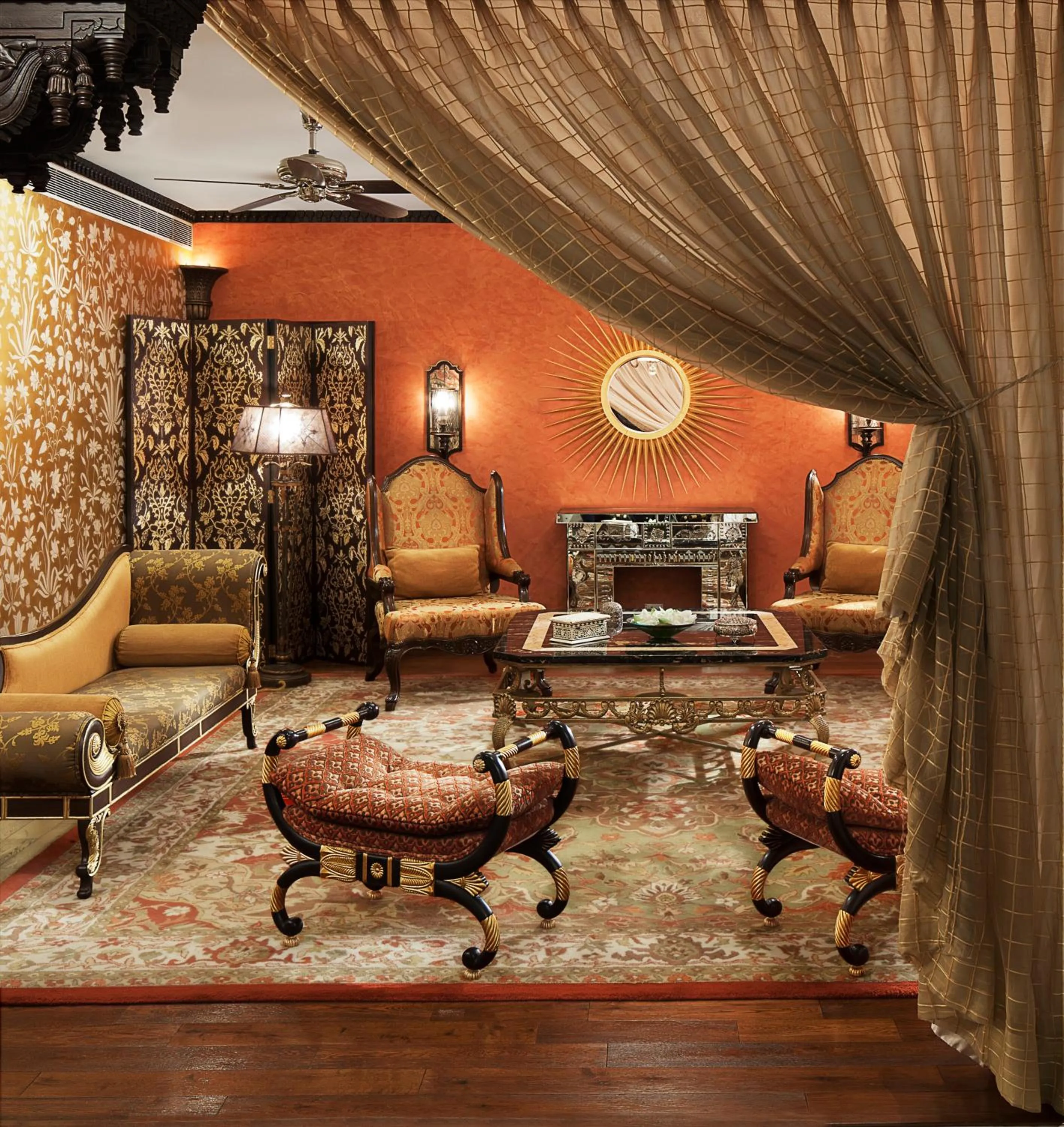 Living room in Rambagh Palace