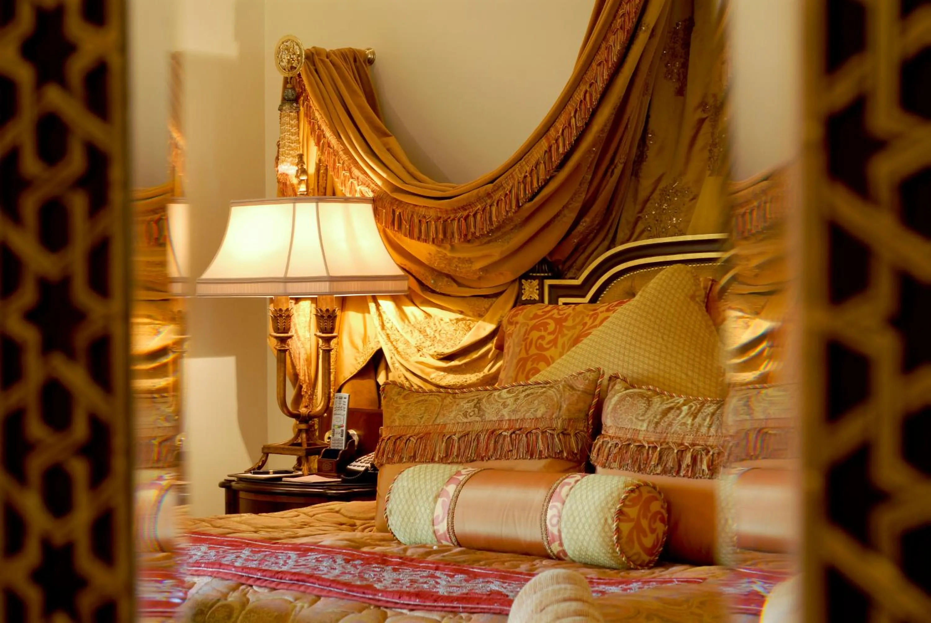 Bed in Rambagh Palace