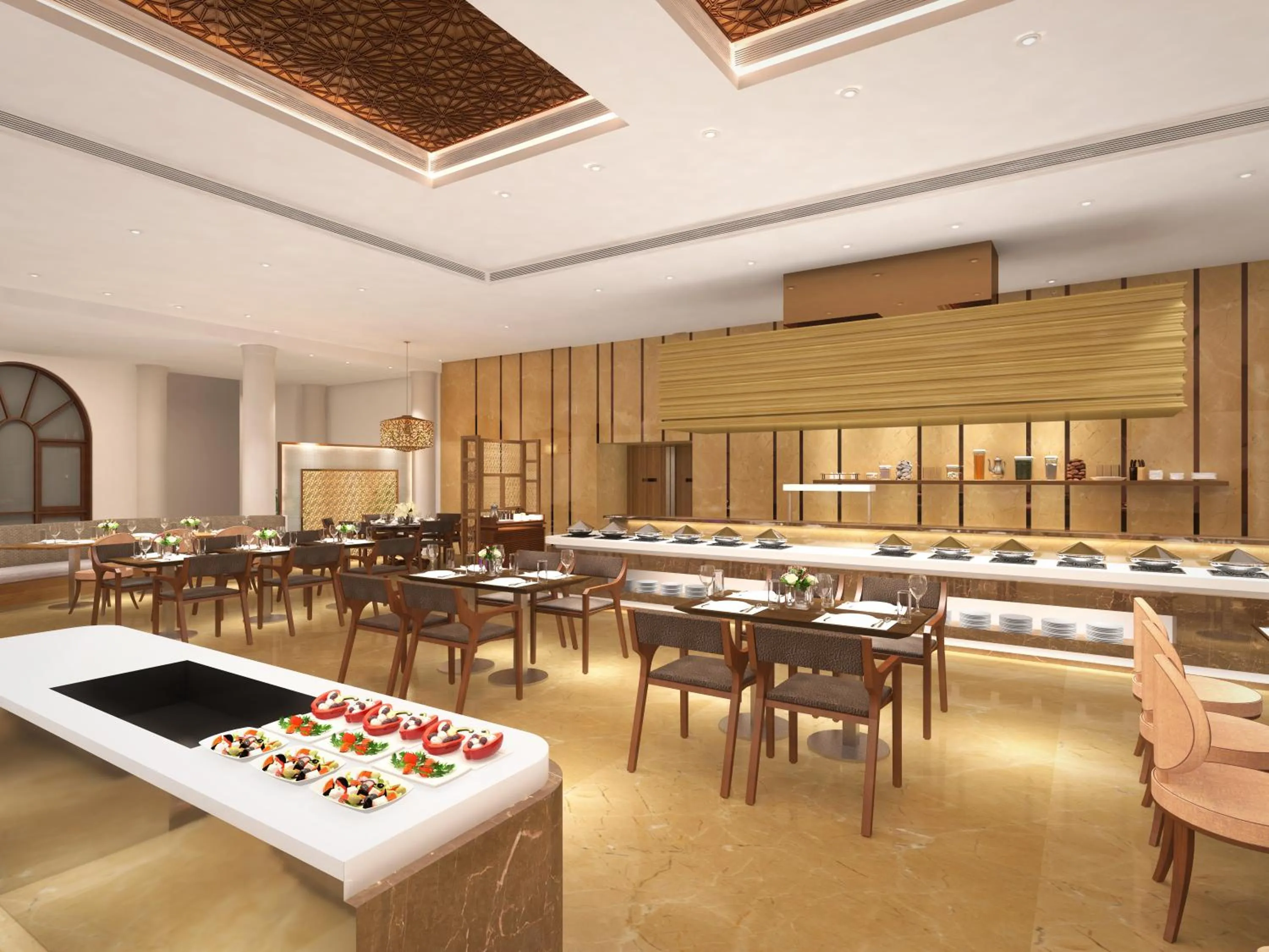 Buffet breakfast in Taj Mahal Lucknow