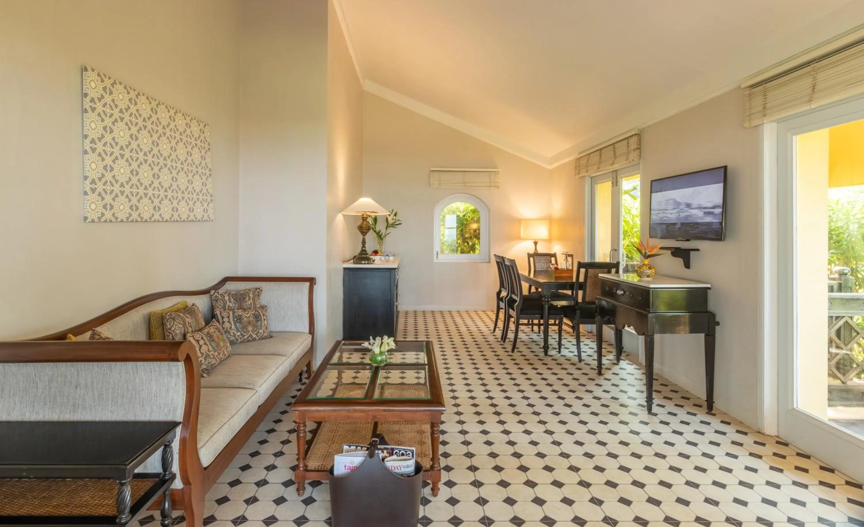 Living room in Taj Holiday Village Resort & Spa, Goa