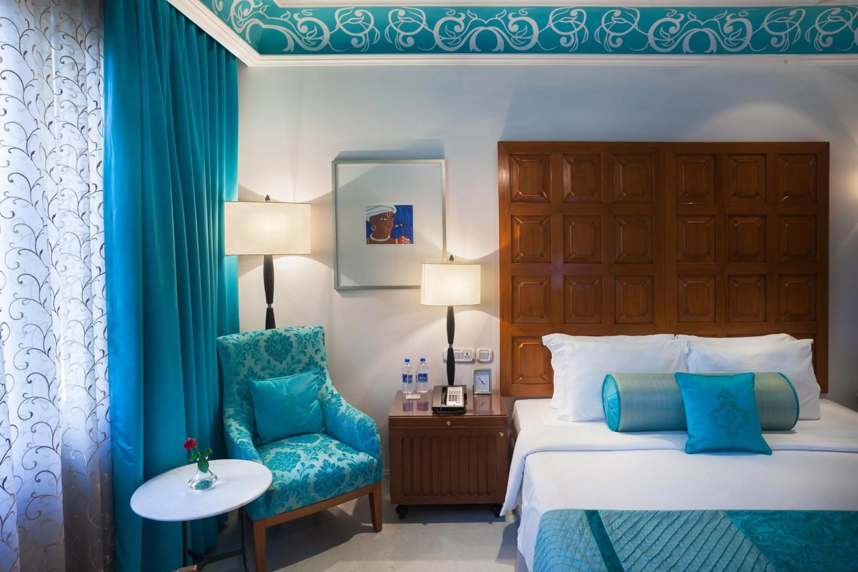 Bedroom, Bed in Jai Mahal Palace