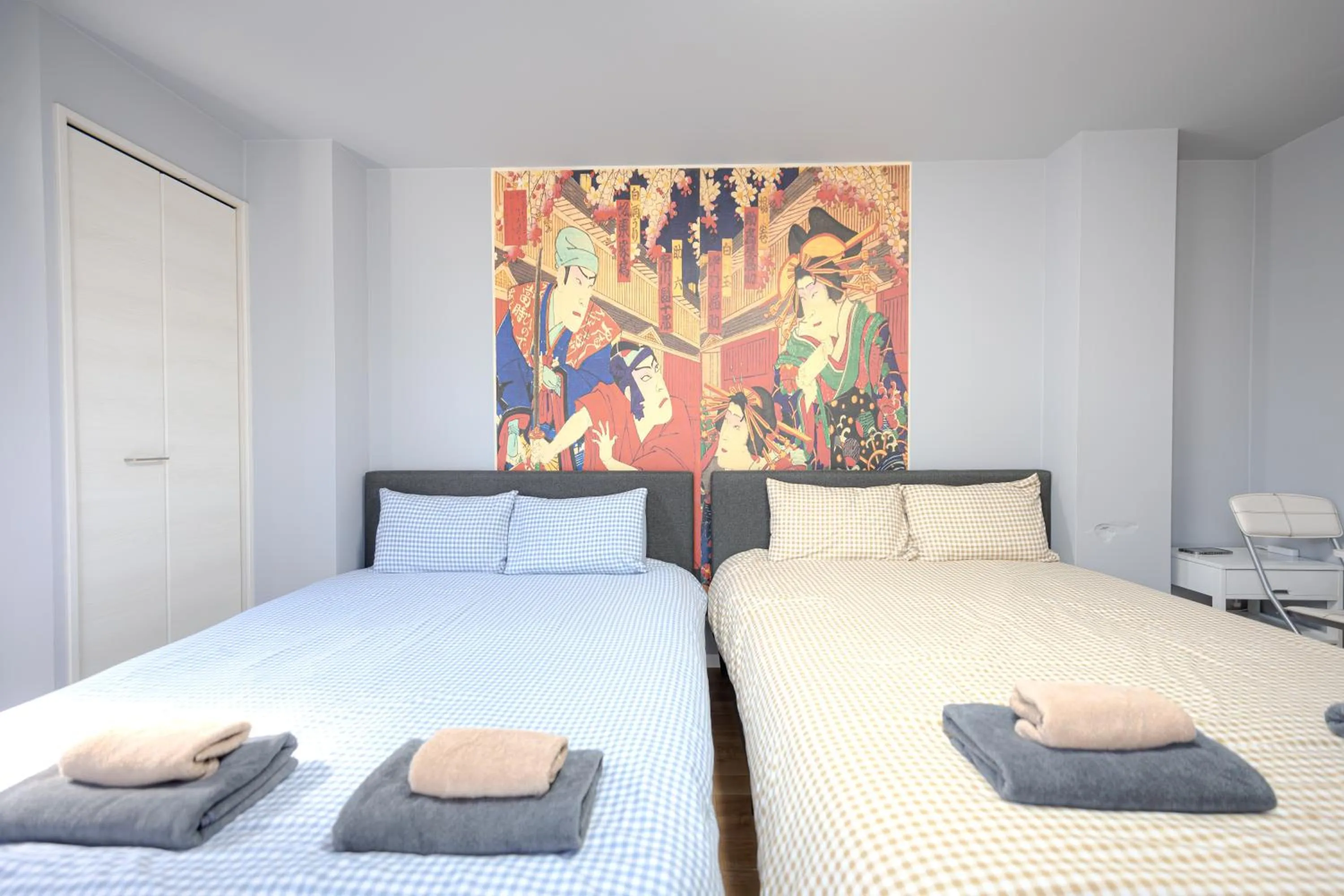 Bed in 武蔵Musashi Hotel