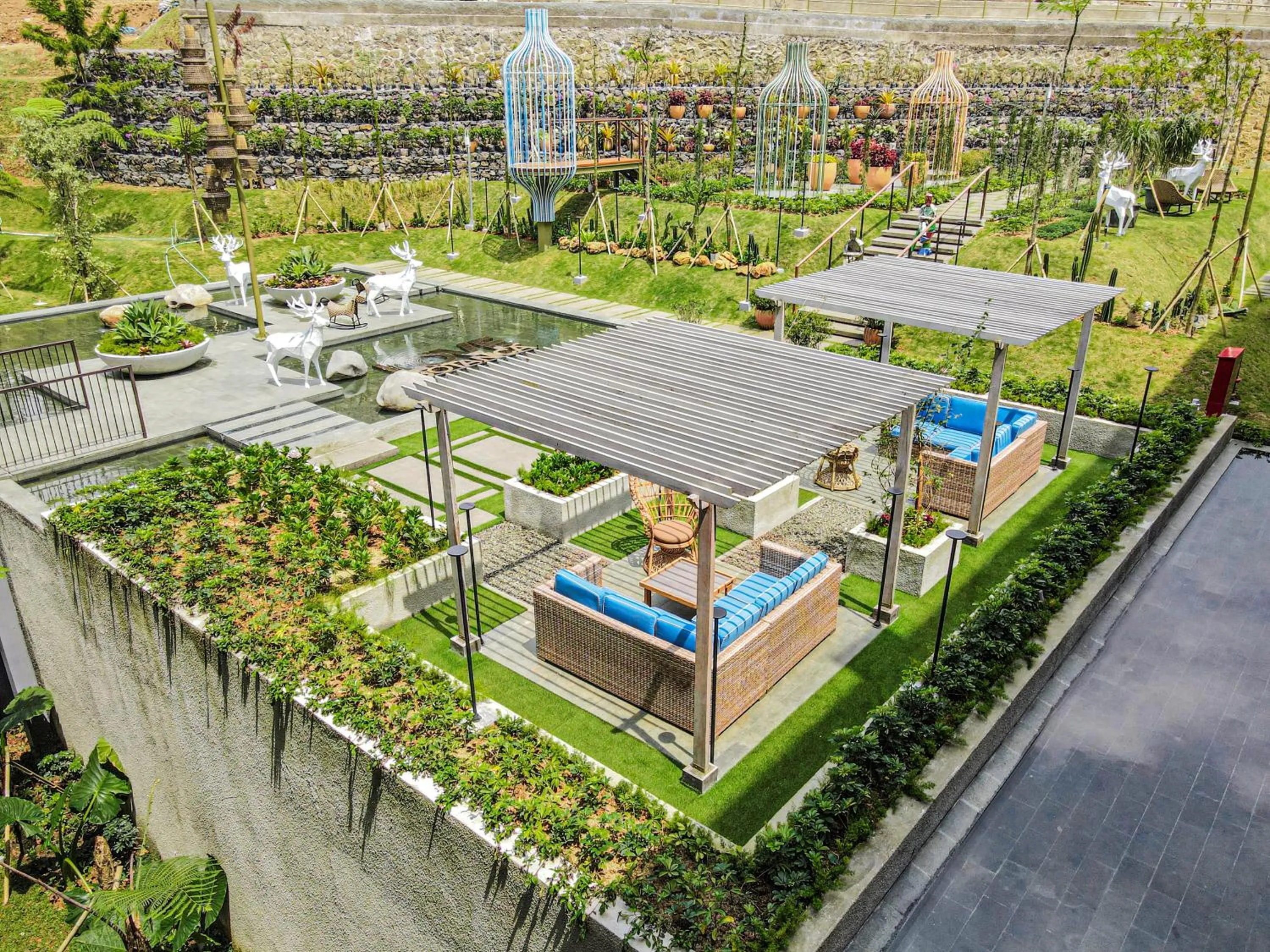 Garden view in The Botanica Sanctuary