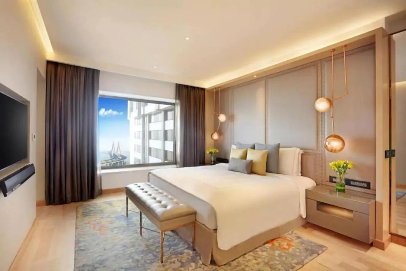 Bed in Taj Lands End