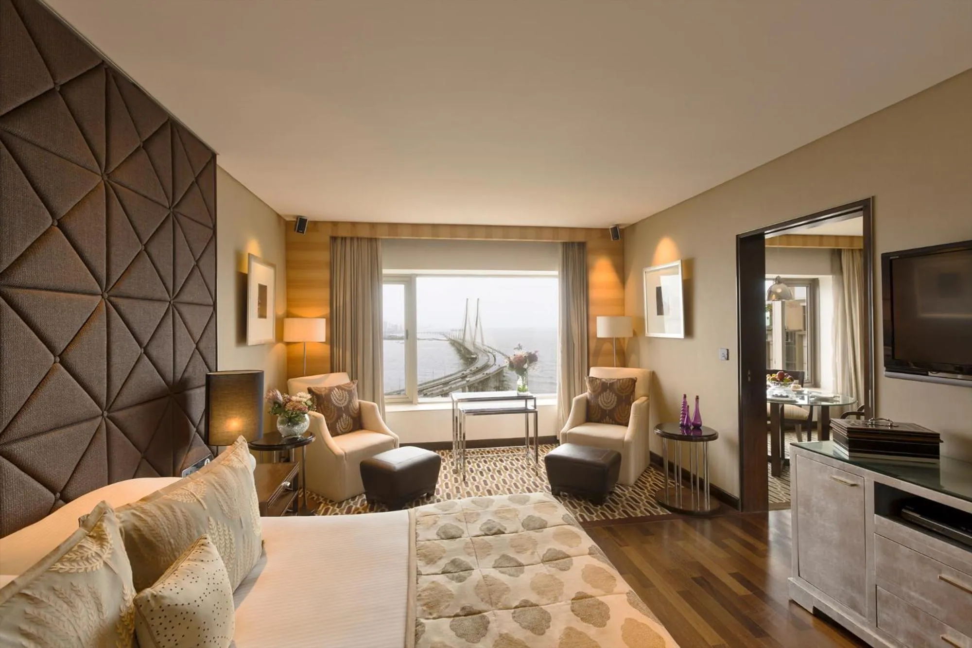 Seating area in Taj Lands End