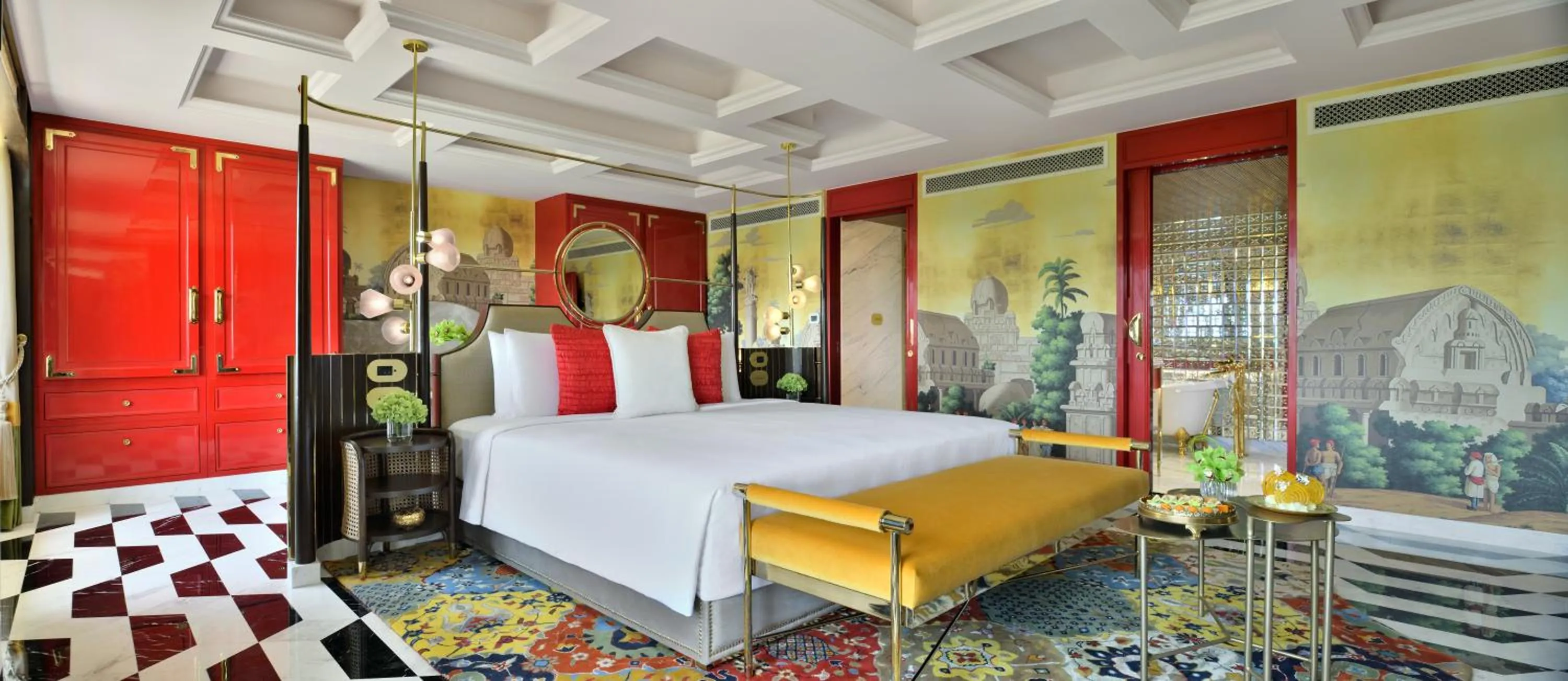 Photo of the whole room, Bed in Taj Mahal, New Delhi