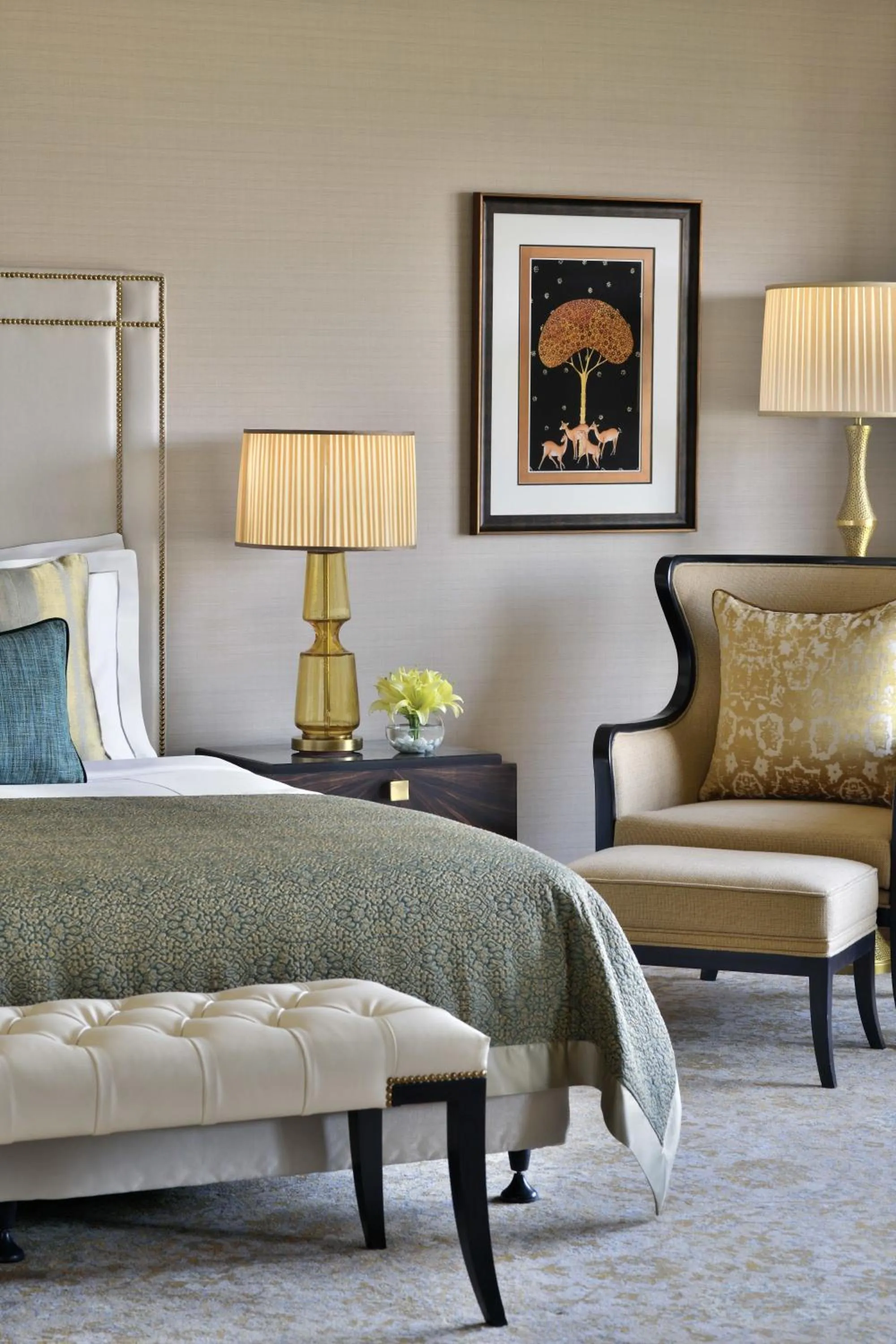 Seating area in Taj Mahal, New Delhi