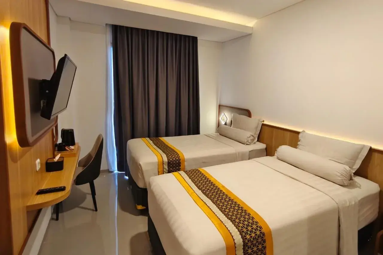 Deluxe Double or Twin Room with Balcony in Front One The Andia Boyolali Deluxe Double or Twin Room with Balcony in Front One The Andia Boyolali
