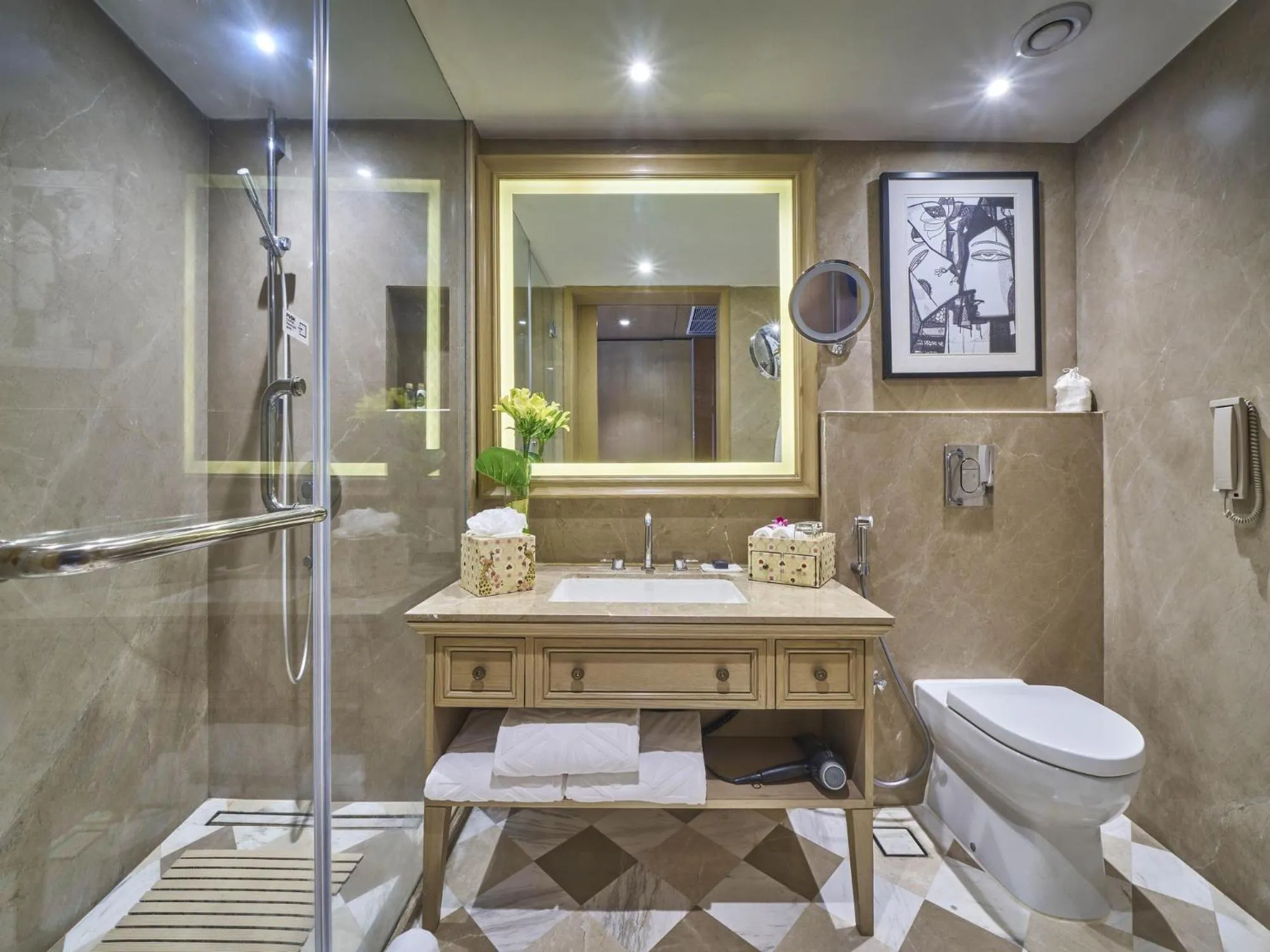 Bathroom in Taj Bengal