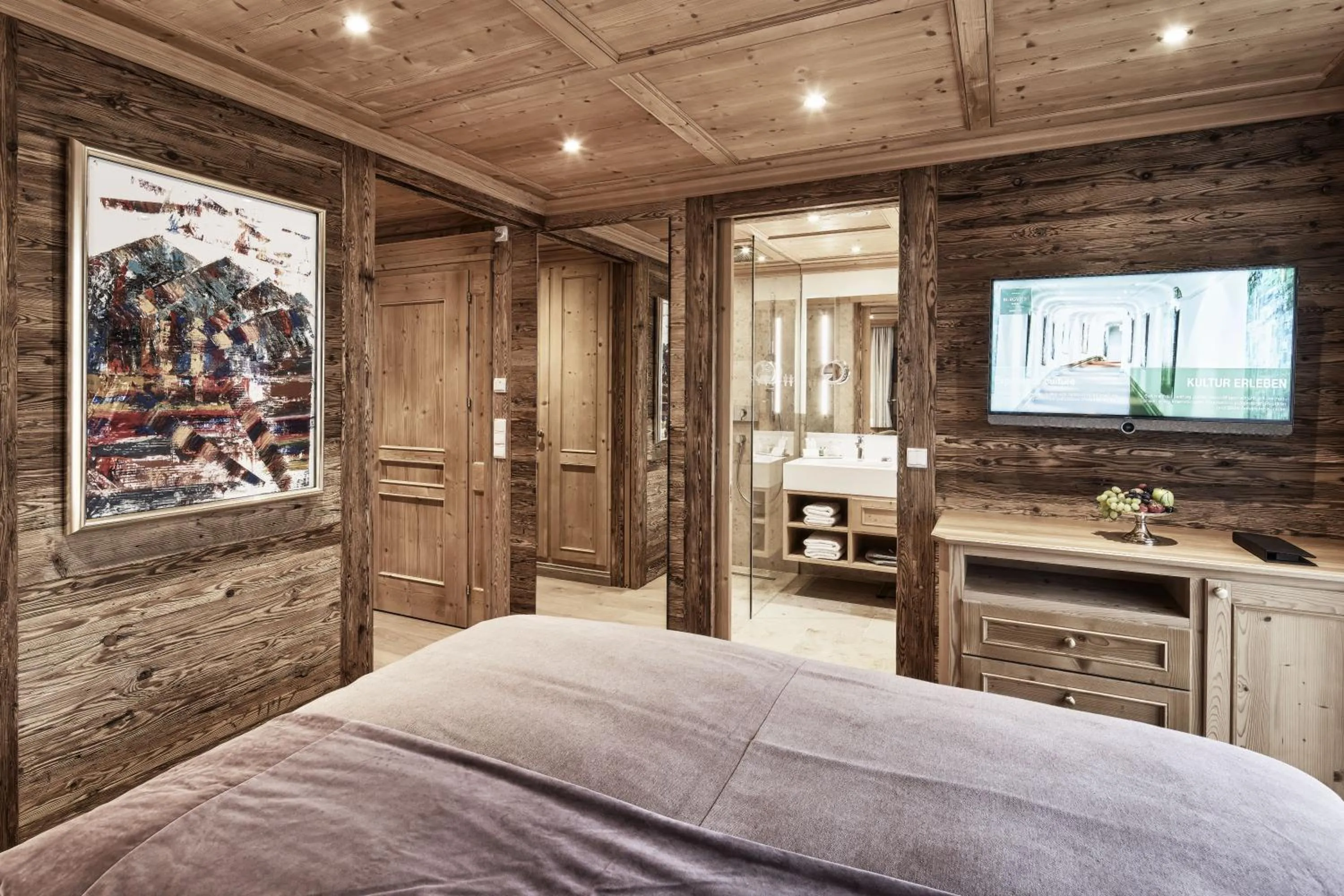 Bedroom, Bed in Burg Vital Resort