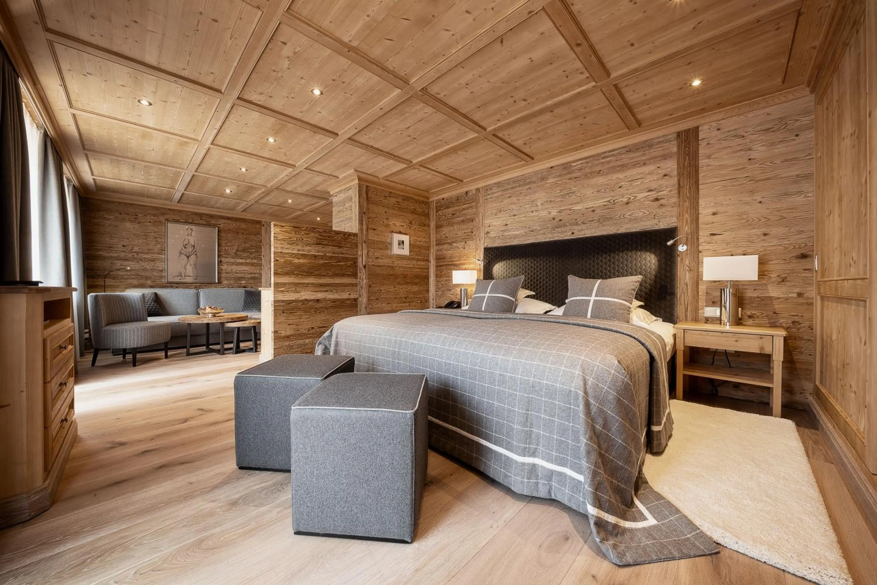 Living room, Bed in Burg Vital Resort