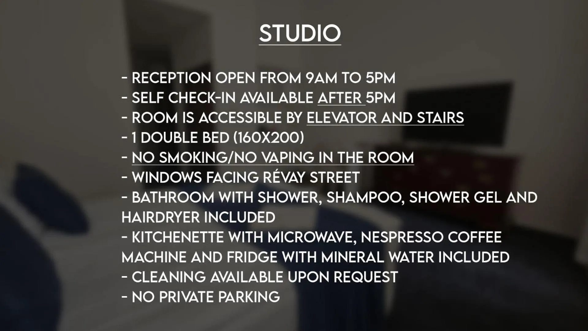 Text overlay in OPERA16 Guestrooms