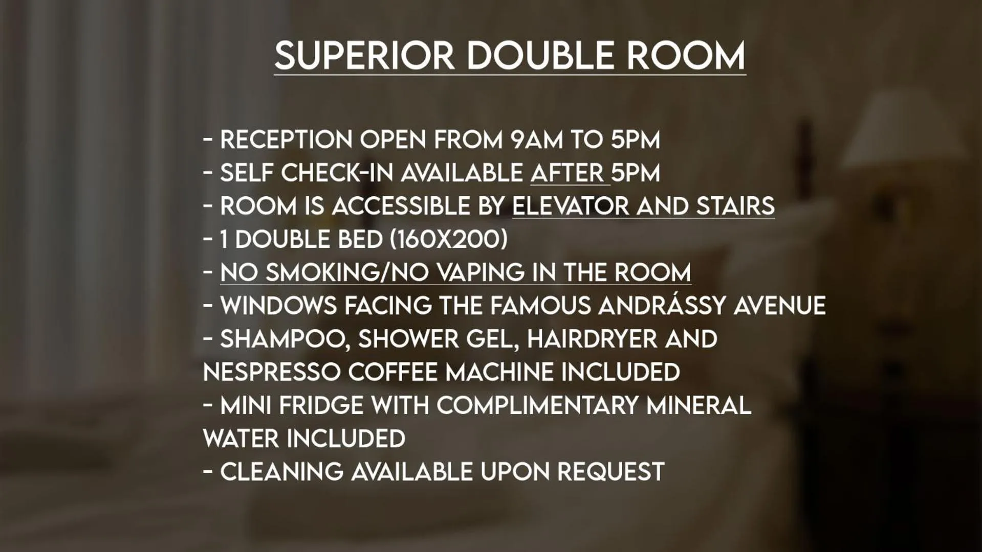 Text overlay in OPERA16 Guestrooms