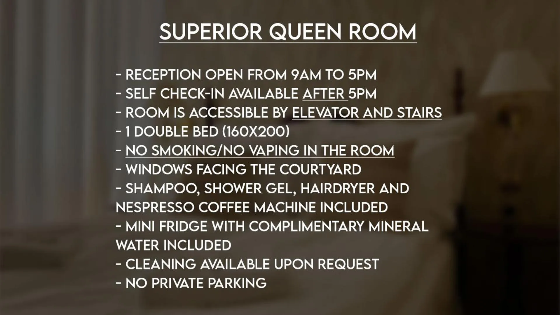 Text overlay in OPERA16 Guestrooms