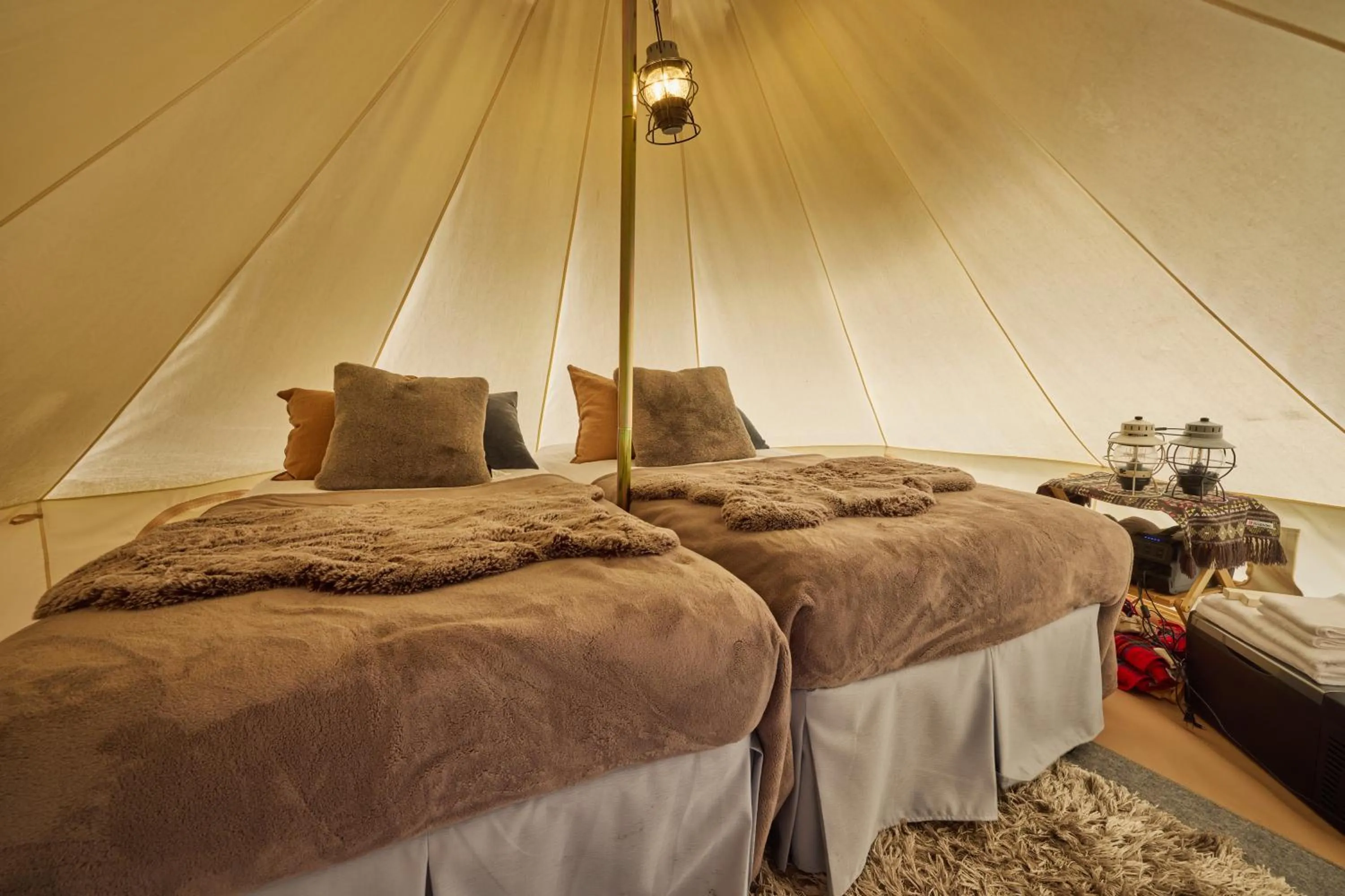 Bed in TOCORO. Mt.Fuji CAMP&GLAMPING