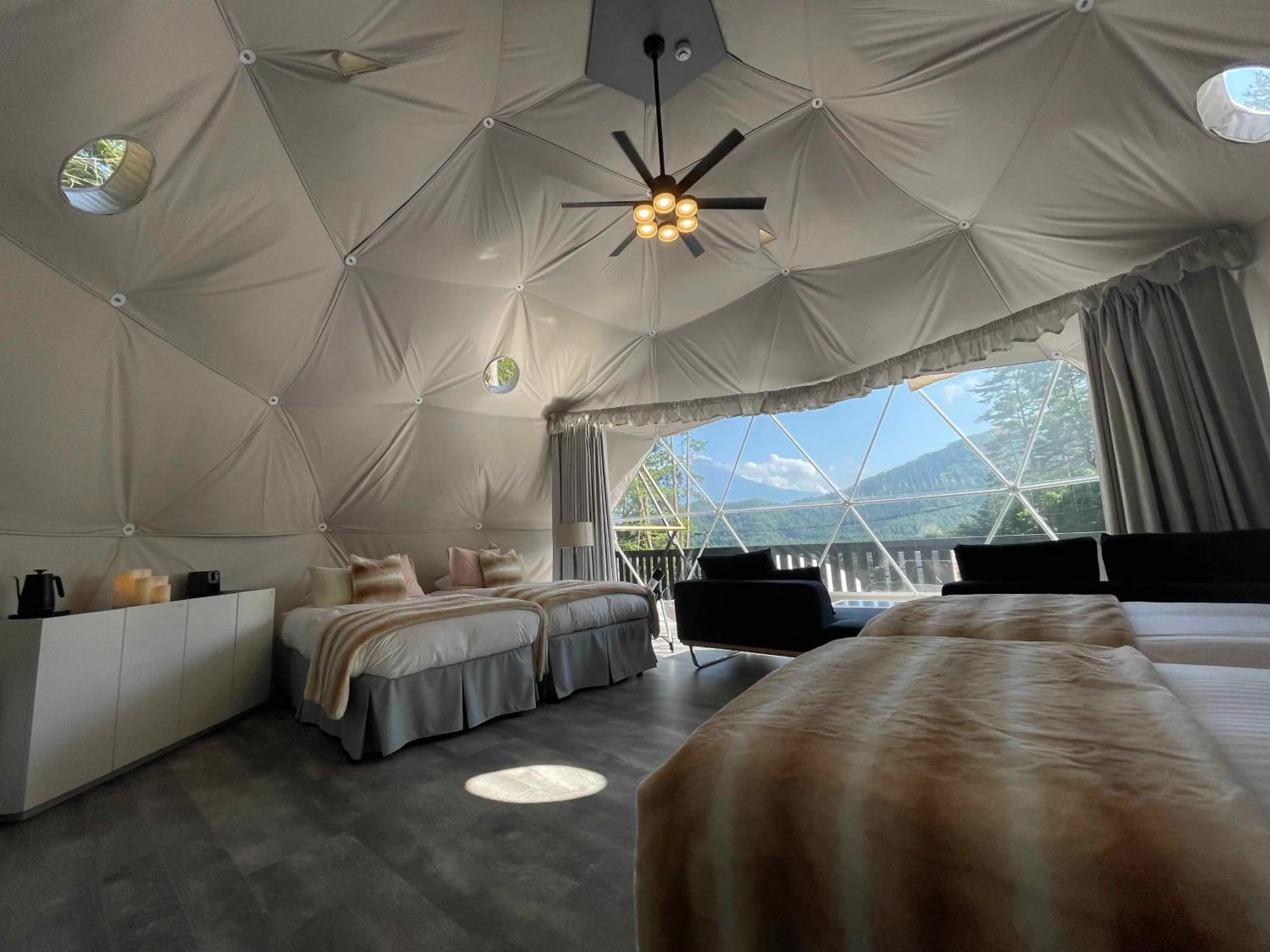 Bed in TOCORO. Mt.Fuji CAMP&GLAMPING