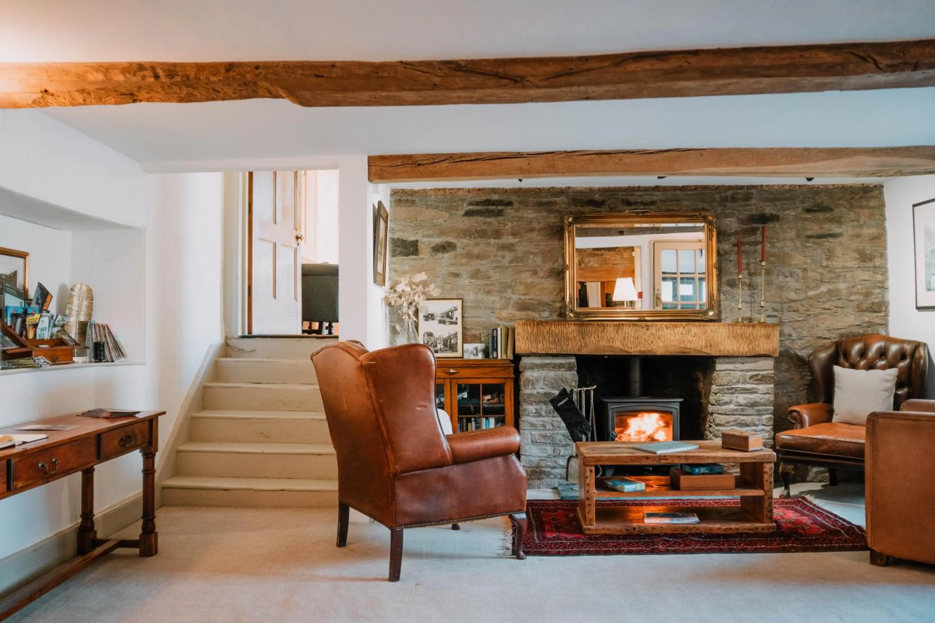 Lobby or reception in Three Cocks Hotel