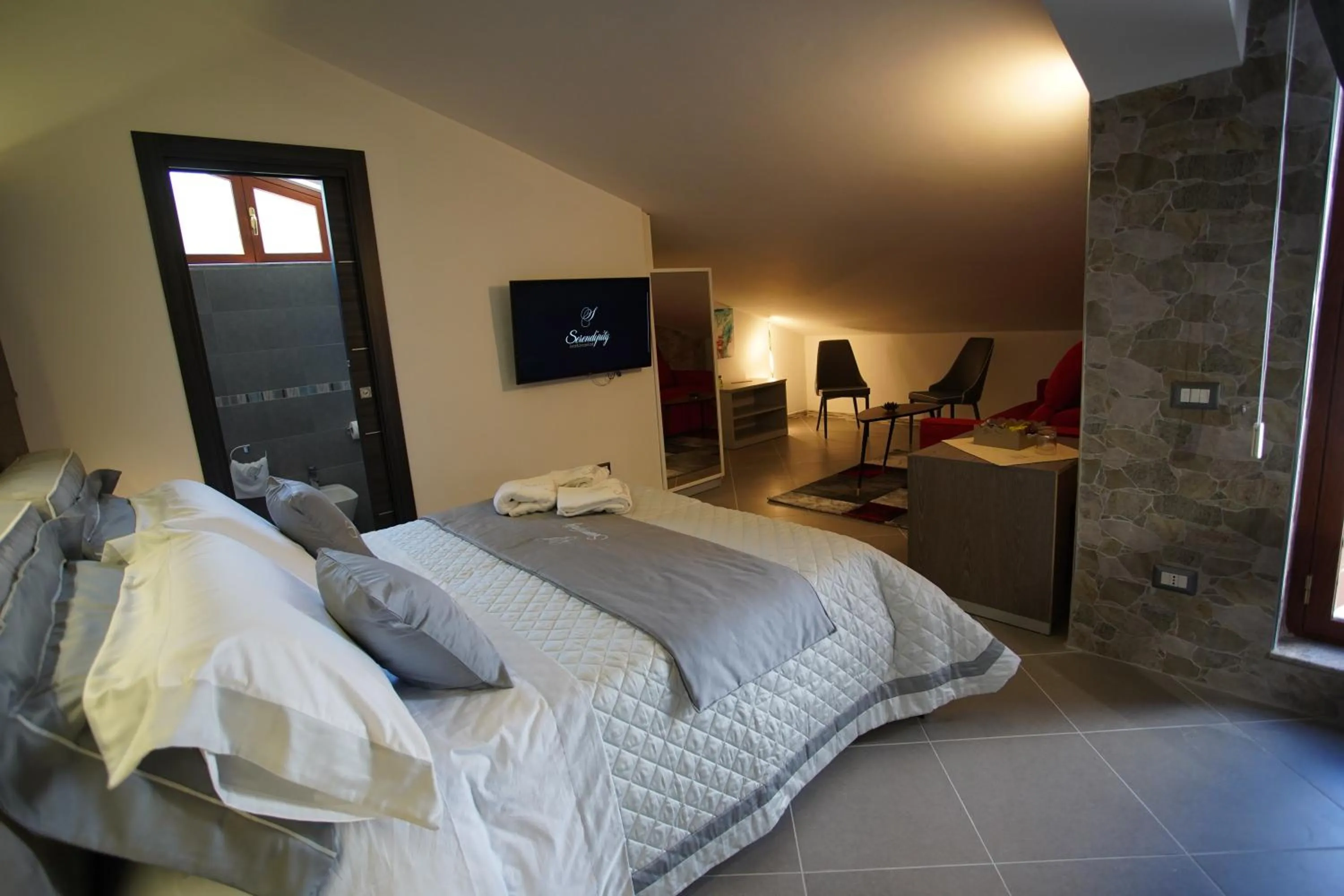 Bed in Serendipity B&B