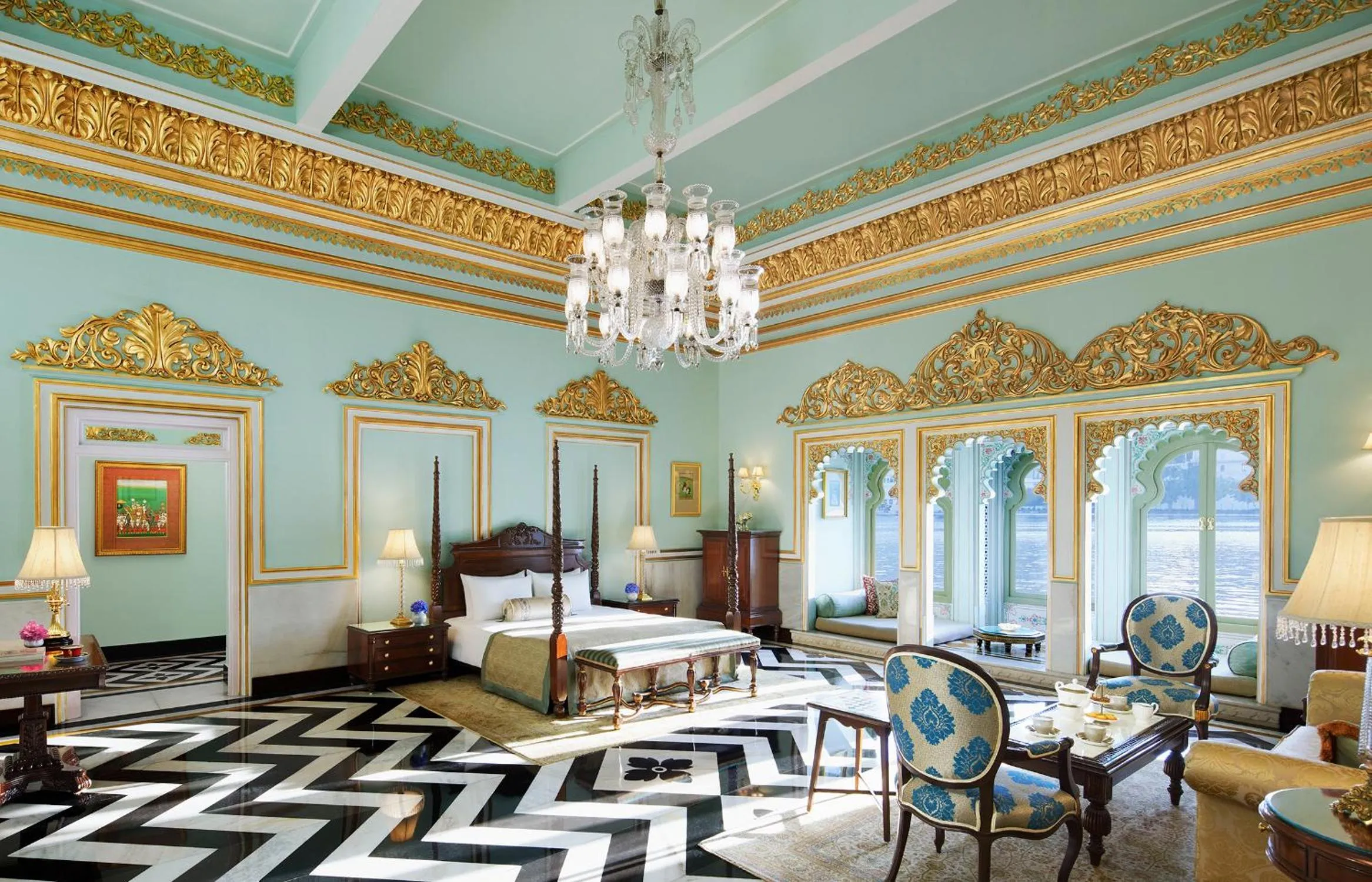Bedroom in Taj Lake Palace Udaipur