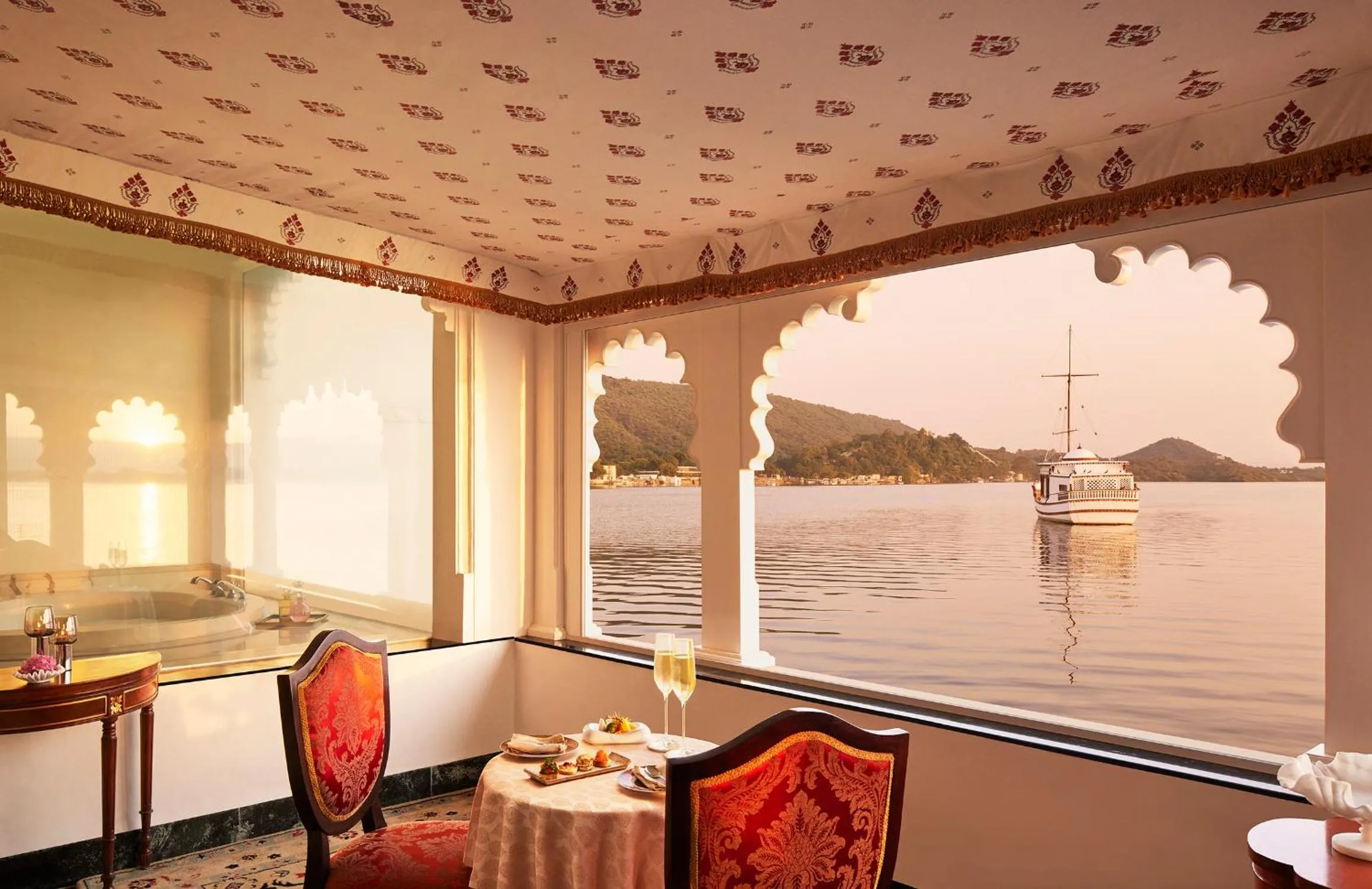 Balcony/Terrace in Taj Lake Palace Udaipur