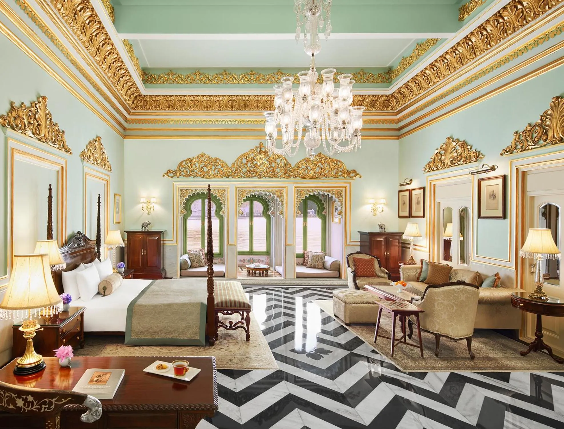 Bedroom in Taj Lake Palace Udaipur