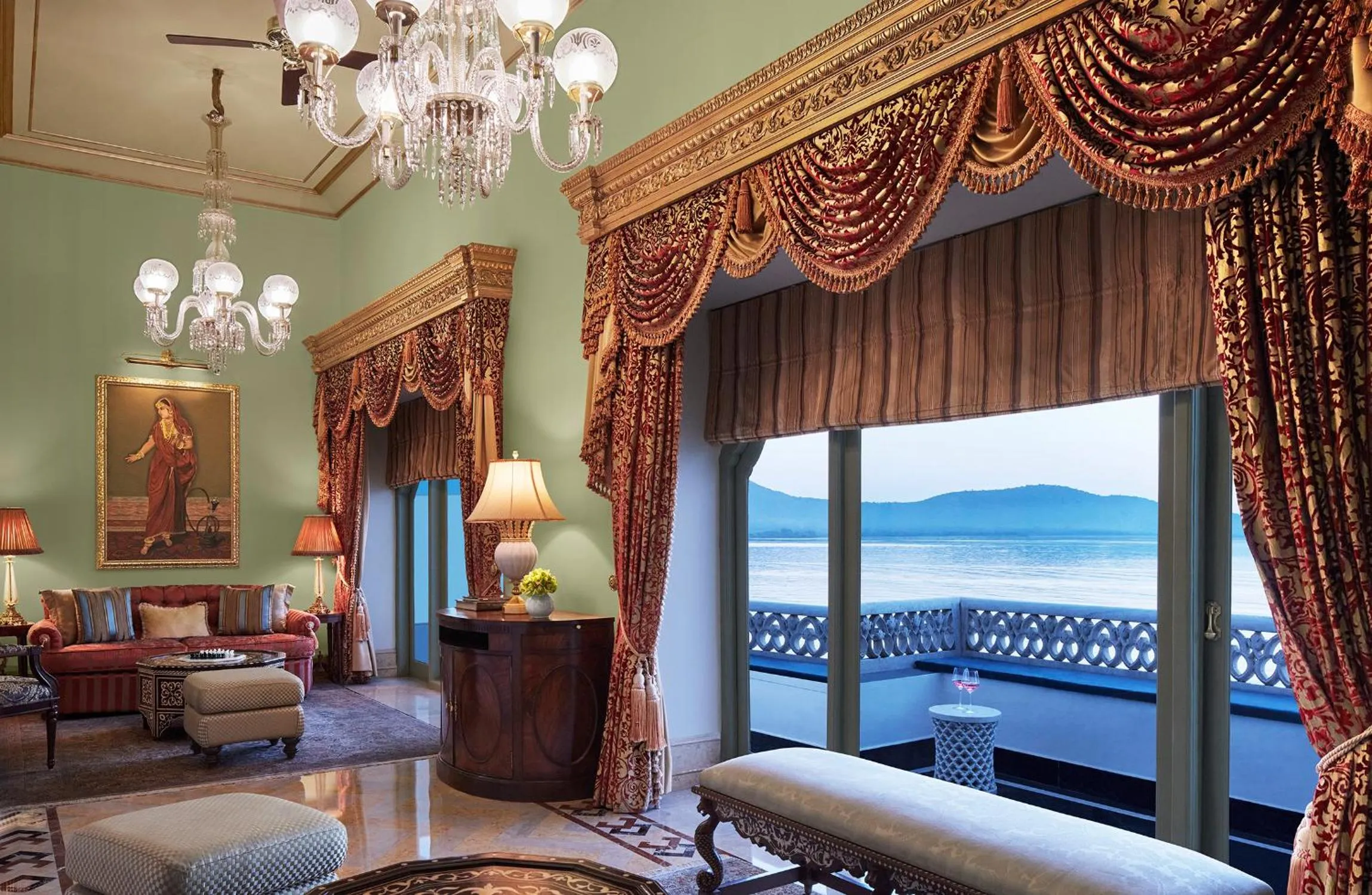 Balcony/Terrace in Taj Lake Palace Udaipur