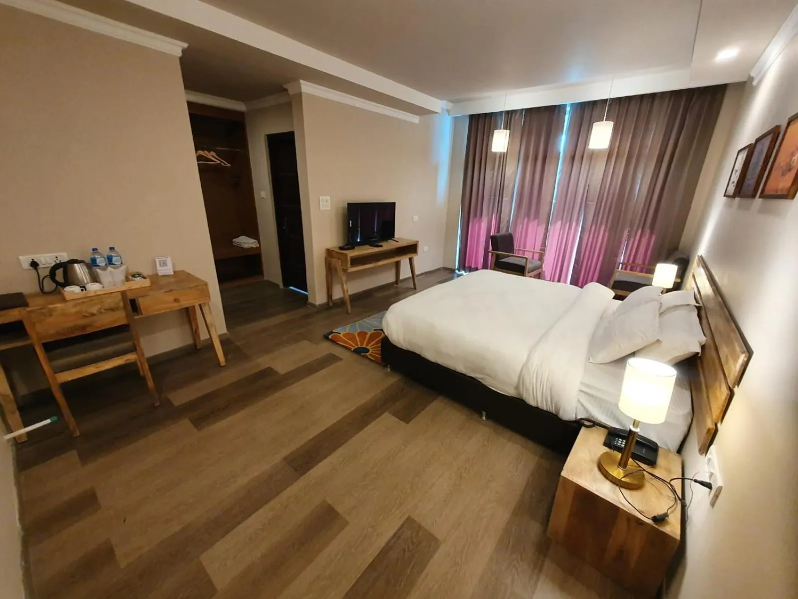 Bed in Hotel Amanthi Ladakh