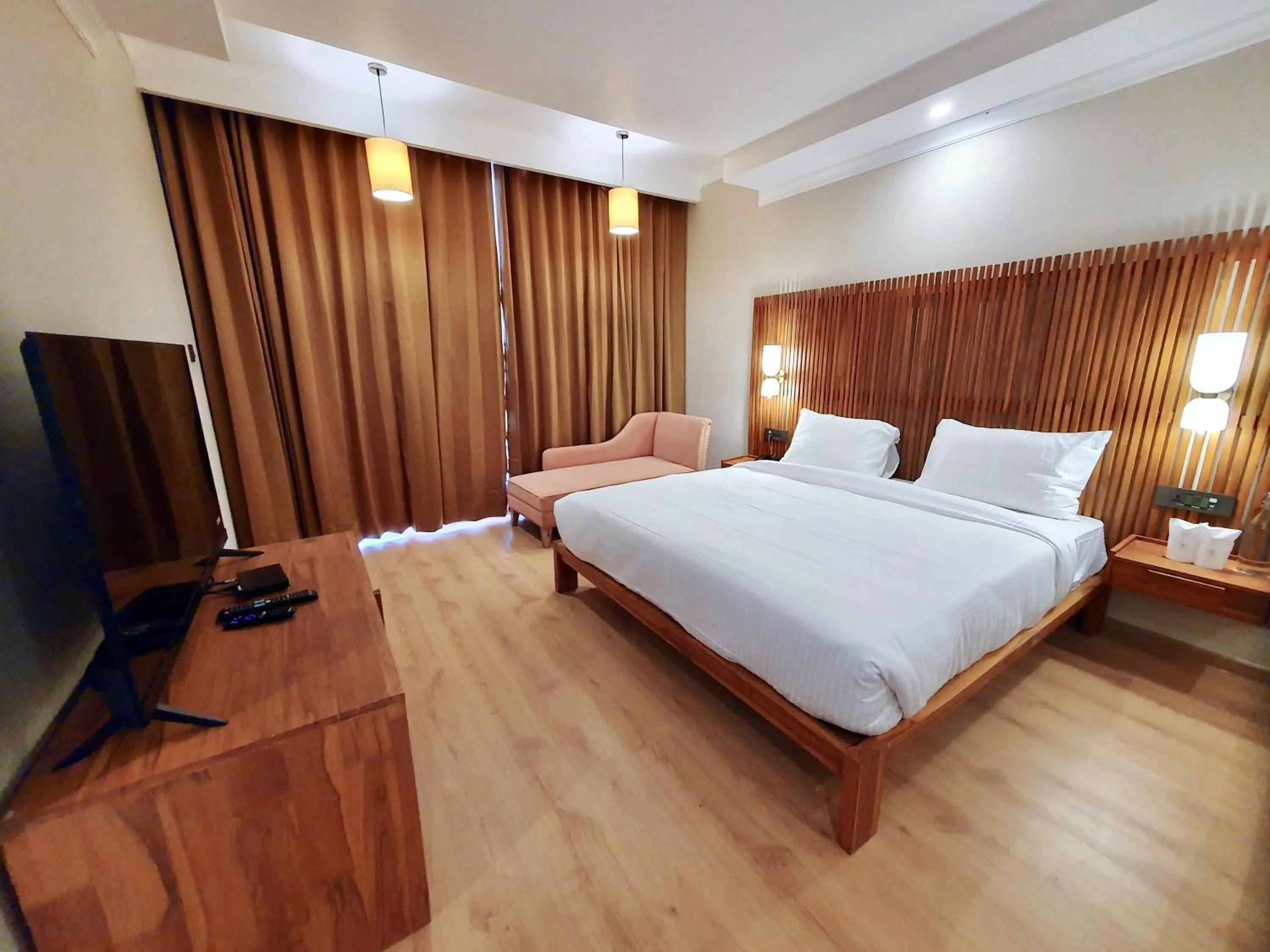 Bed in Hotel Amanthi Ladakh