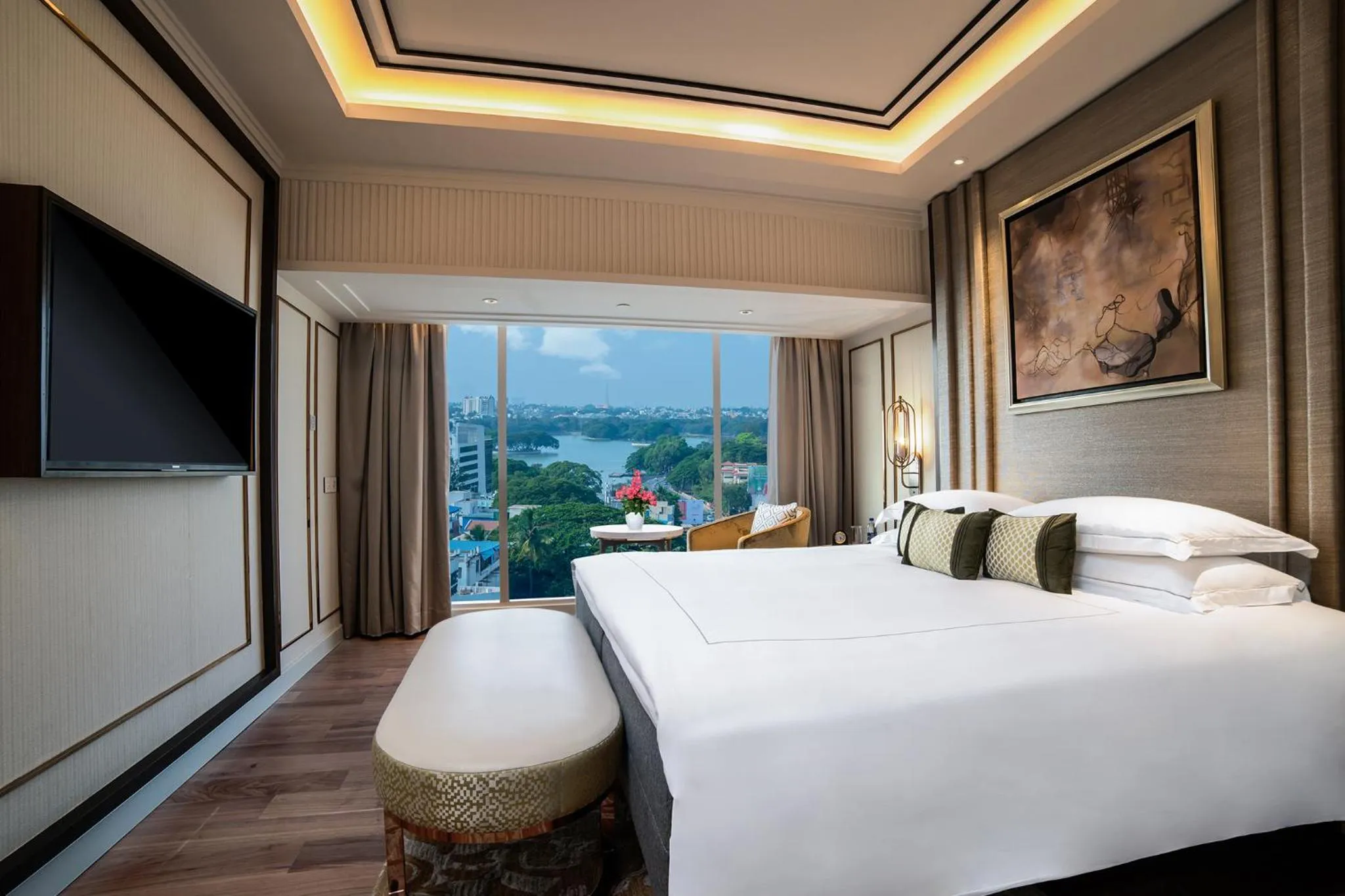 Photo of the whole room, Bed in Taj MG Road Bengaluru